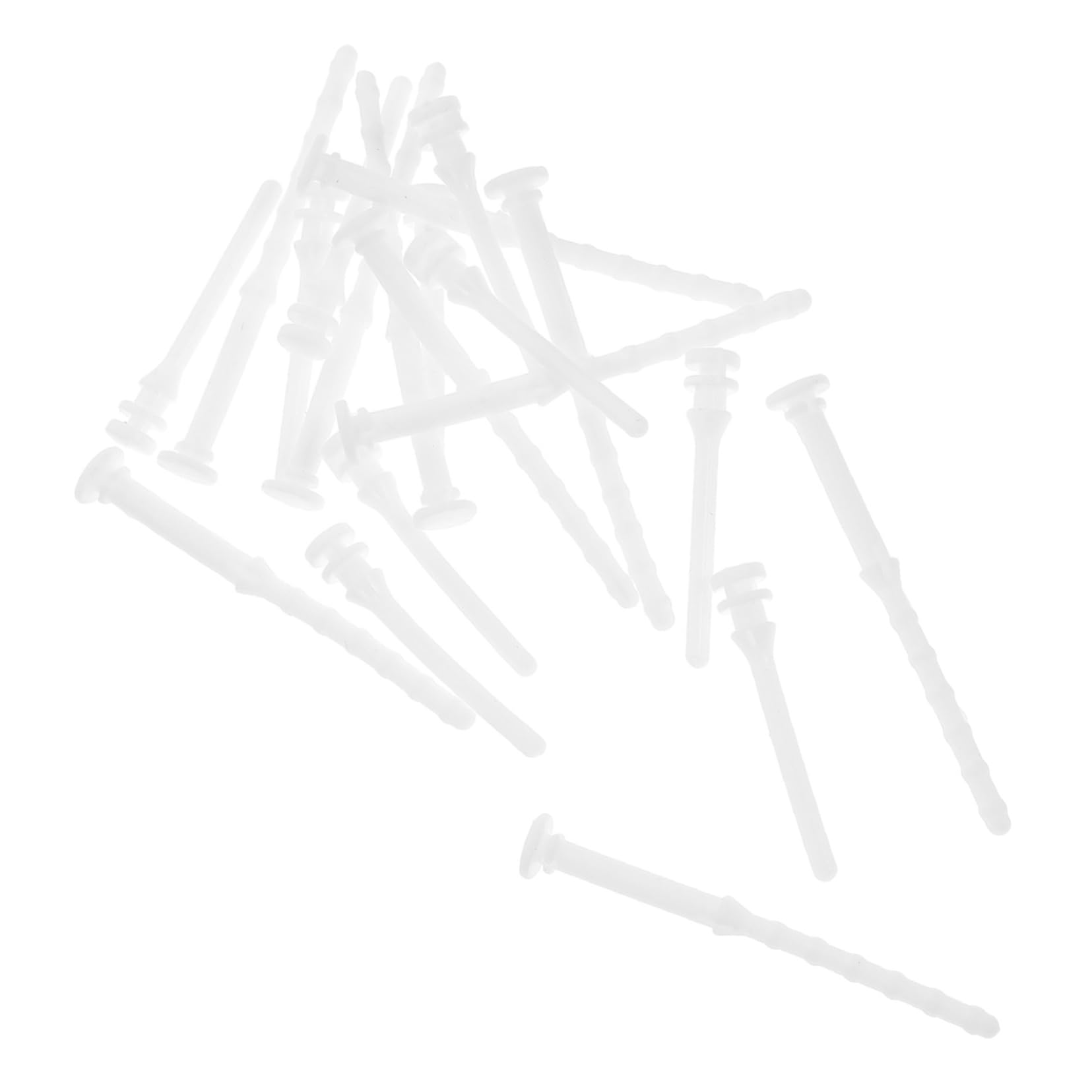 GLEAVI 80 Pcs Computer Case Screws Kit - White Silicone Rubber Fan Rivets, Mounting Nails & Accessories for PC Build, Repair & Maintenance (Ideal for Gaming Rigs, Workstations & Home Computers)