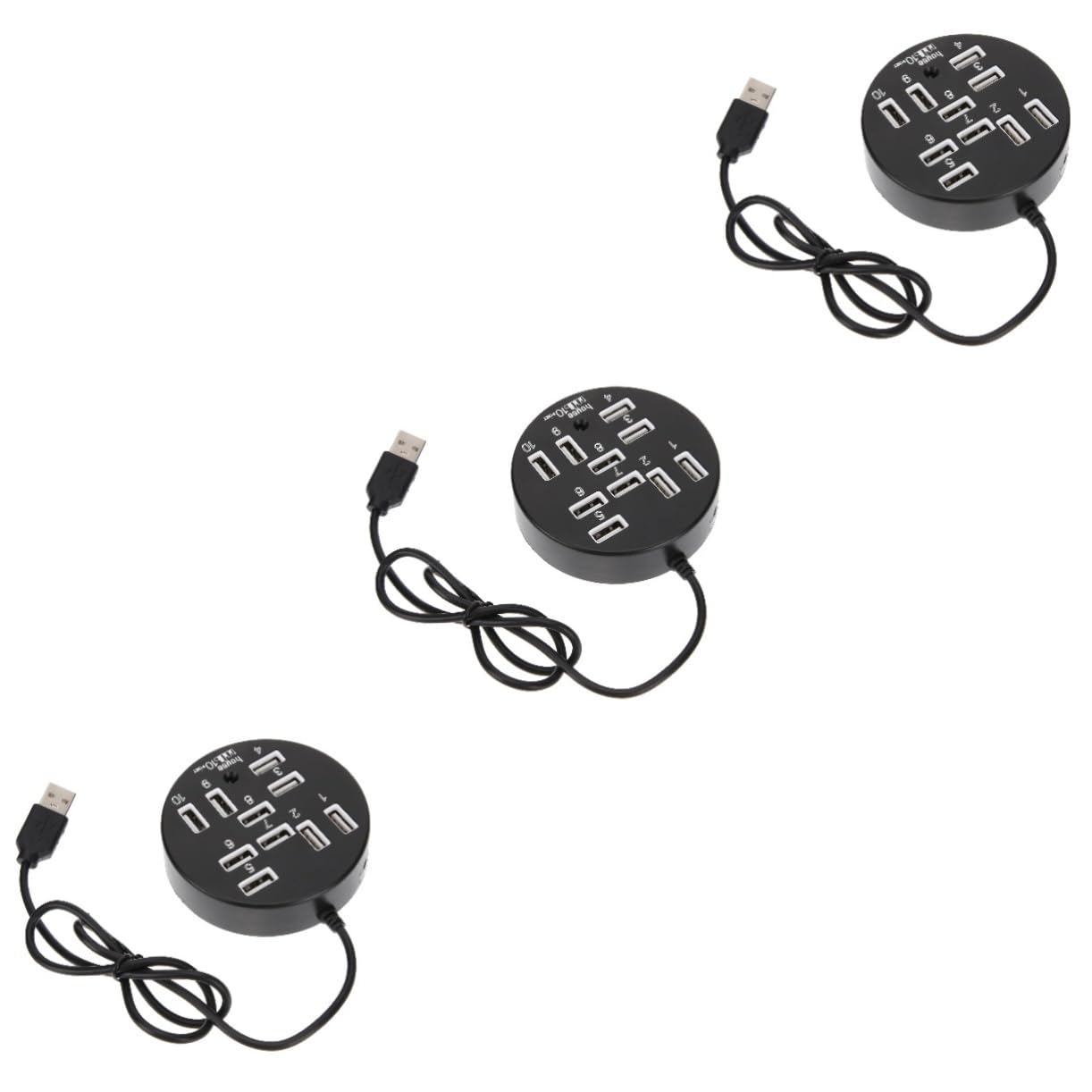 Gatuida 3-Pack USB 3.0 Hub - 4-Port High-Speed USB Splitter for Laptop, PC, Mac - Compact Round ABS USB Connector for Charging & Data Transfer - Perfect for Home Office, Gaming & Travel Accessories