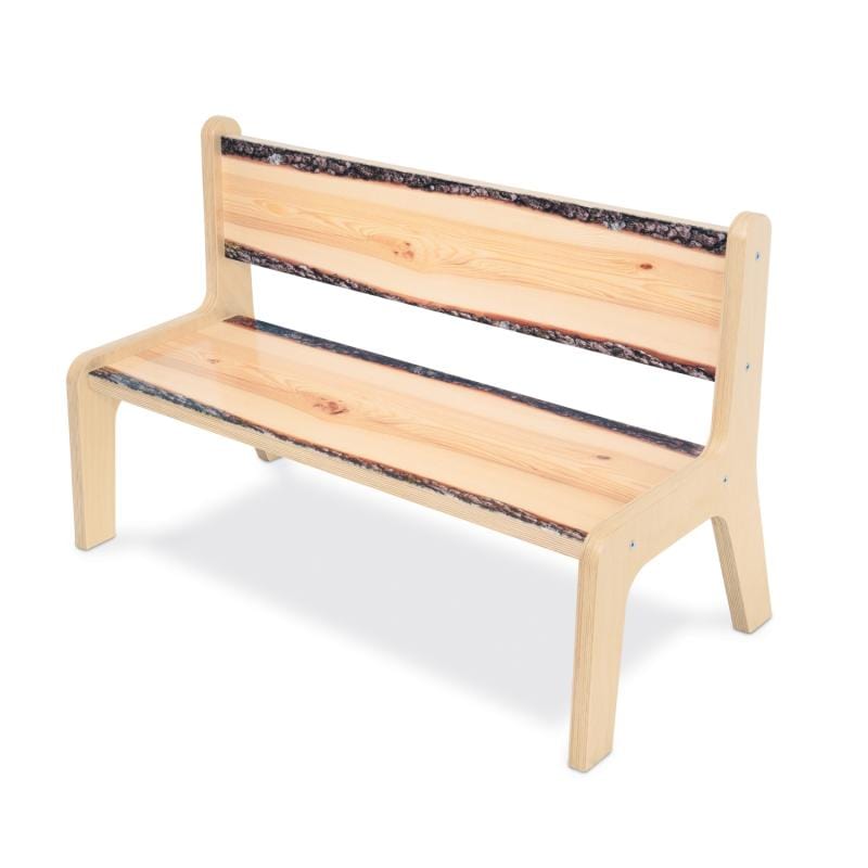 Handcrafted Live Edge Wood Bench - 10 Inch Height, Natural Wood Finish - Perfect for Entryway, Living Room, or Garden Decor