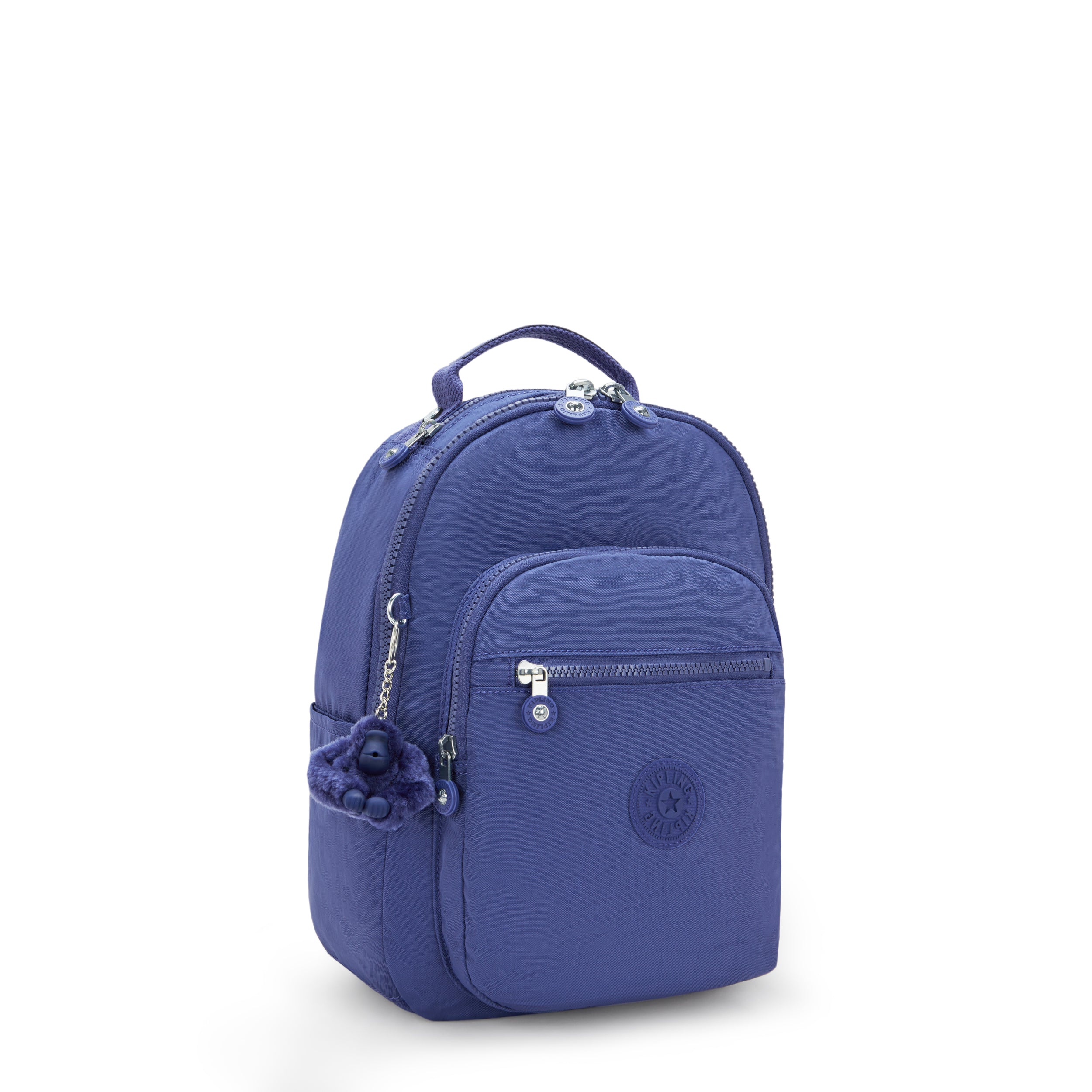 Kipling Seoul Small Tablet Backpack for Women & Men - Lightweight Laptop Bag with Padded Compartment, Water-Resistant Travel Backpack in Ocean Blue - Perfect for Work, School & Daily Commute