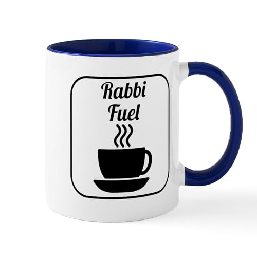 White/Navy Inside - Rabbi Fuel Mugs