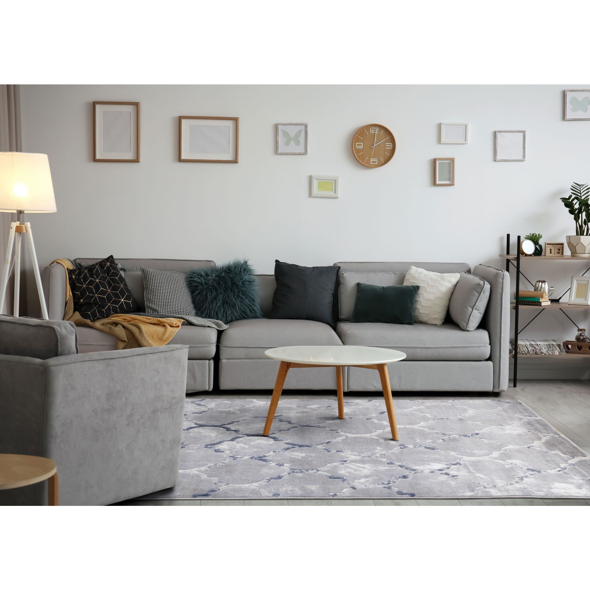 Alida 8'x10' Area Rug - Soft Modern Living Room Rug for Home Decor, Bedroom, Office | Non-Slip Comfortable Floor Carpet