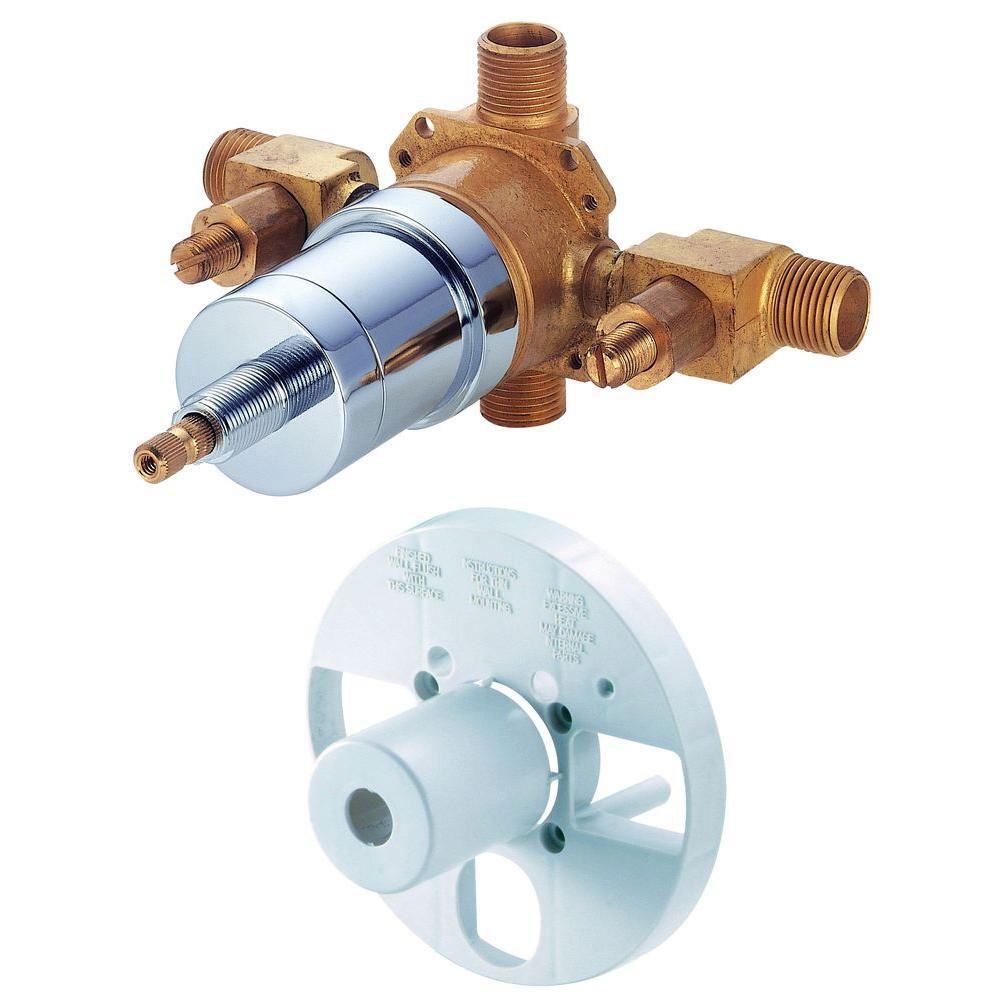 Danze 287181 Single Handle Pressure Balance Tub and Shower Valve with Screwdriver Stops - Rough Brass Finish | Perfect for Bathroom Remodeling & Shower Installation