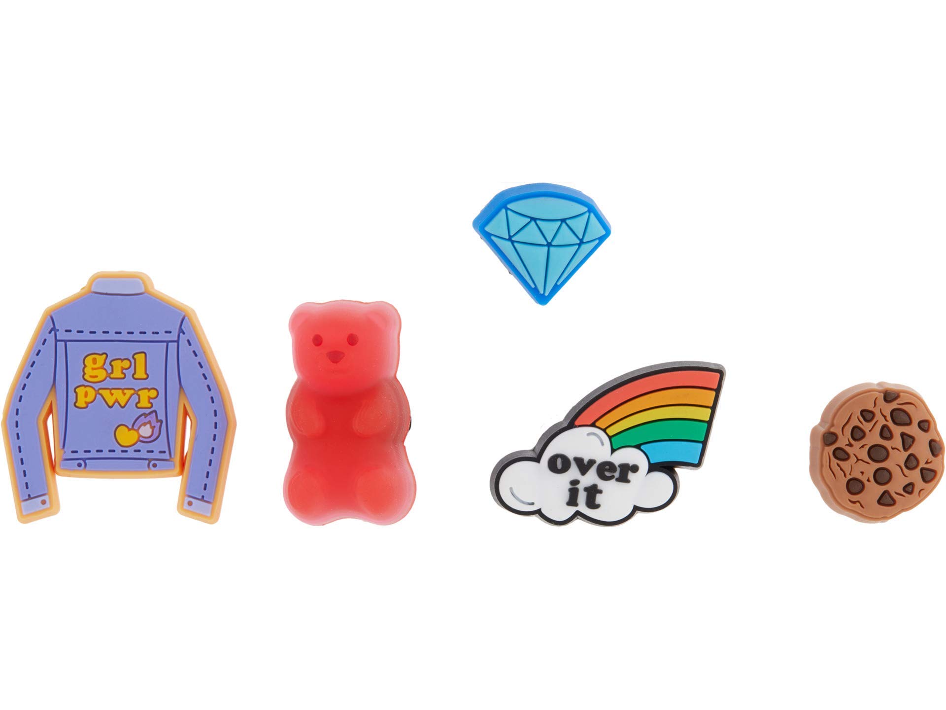 Crocs Jibbitz 5-Pack Shoe Charms - Fun Weekend Themed Decorations for Crocs Shoes | Perfect for Kids & Adults | Great for Casual Wear, Beach & Pool Days