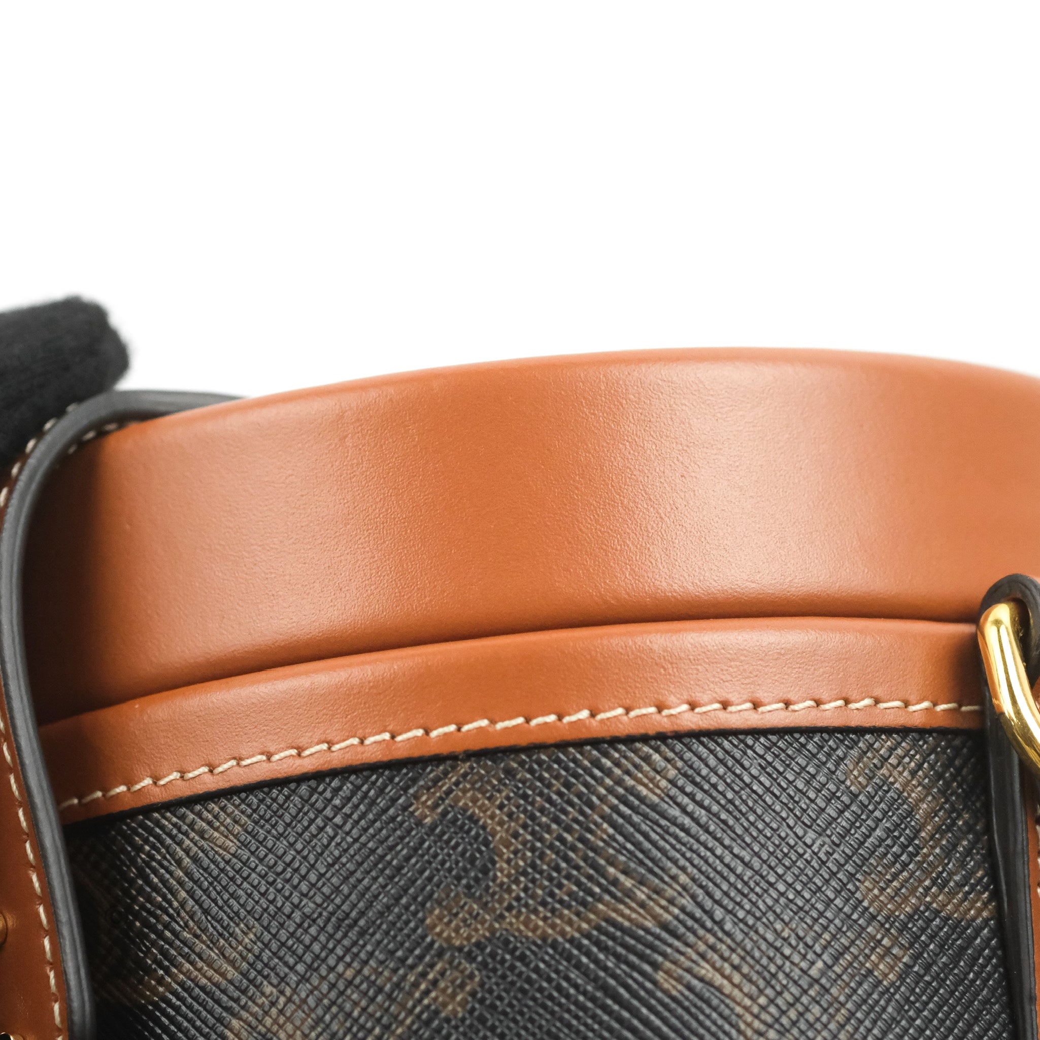 Celine Small Tambour Triomphe Canvas Shoulder Bag - Luxury Designer Handbag for Women | Perfect for Work, Travel & Everyday Use