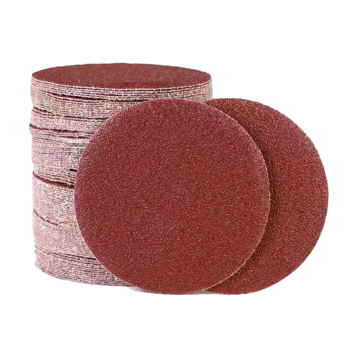 LEISHENT 100Pcs/Set 7Inch 180Mm Round Sandpaper Discs with Hook & Loop Backing - Grit 60-2000 for Woodworking, Metal Polishing & Rust Removal - Compatible with Orbital Sanders & Angle Grinders - Perfect for DIY Projects & Professional Use