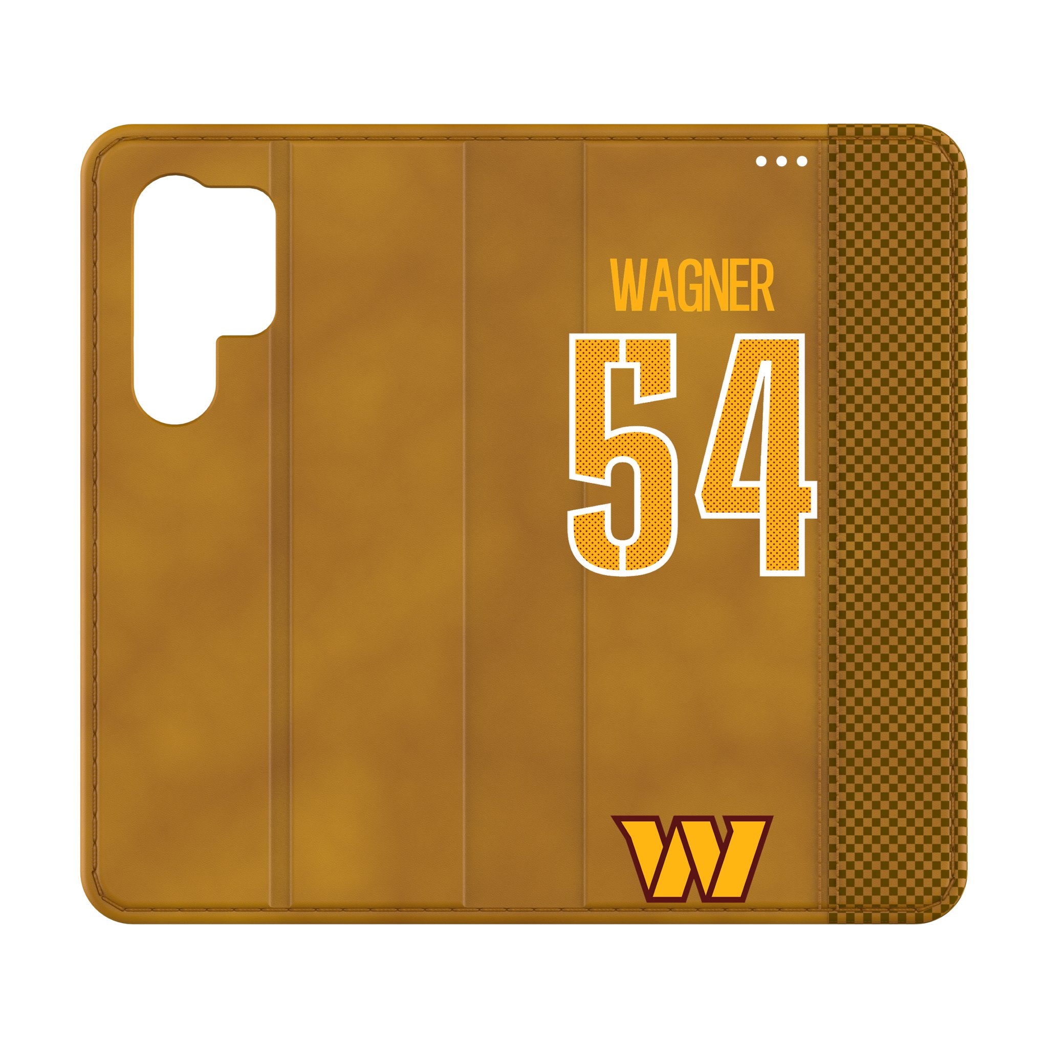 Bobby Wagner Washington Commanders 54 Game Tactic Folio Phone Case for Samsung Galaxy - Durable Protective Cover with Wallet Slot - Perfect for Football Fans & Game Day Accessories