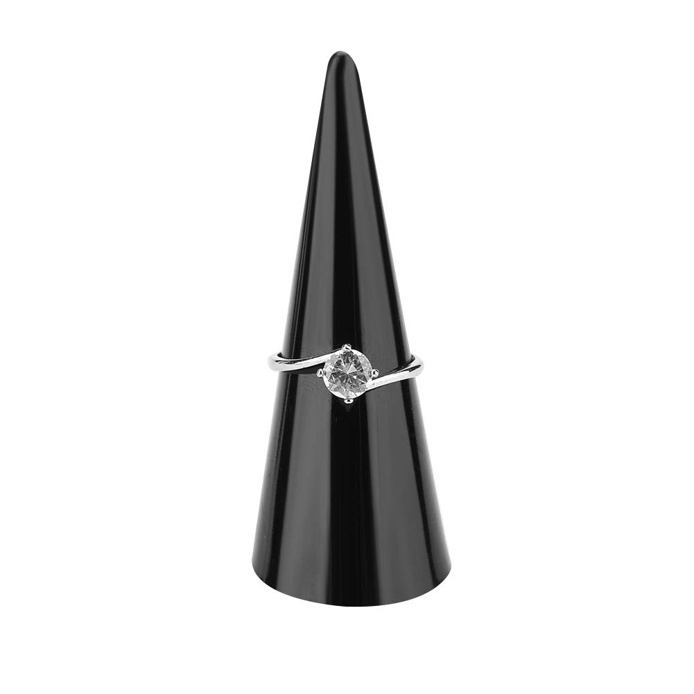 5-Piece Acrylic Ring Holder Set - Jewelry Display Stand for Rings, Organizer with Finger Cones - Perfect for Boutique, Wedding Ring Showcase & Jewelry Store Organization