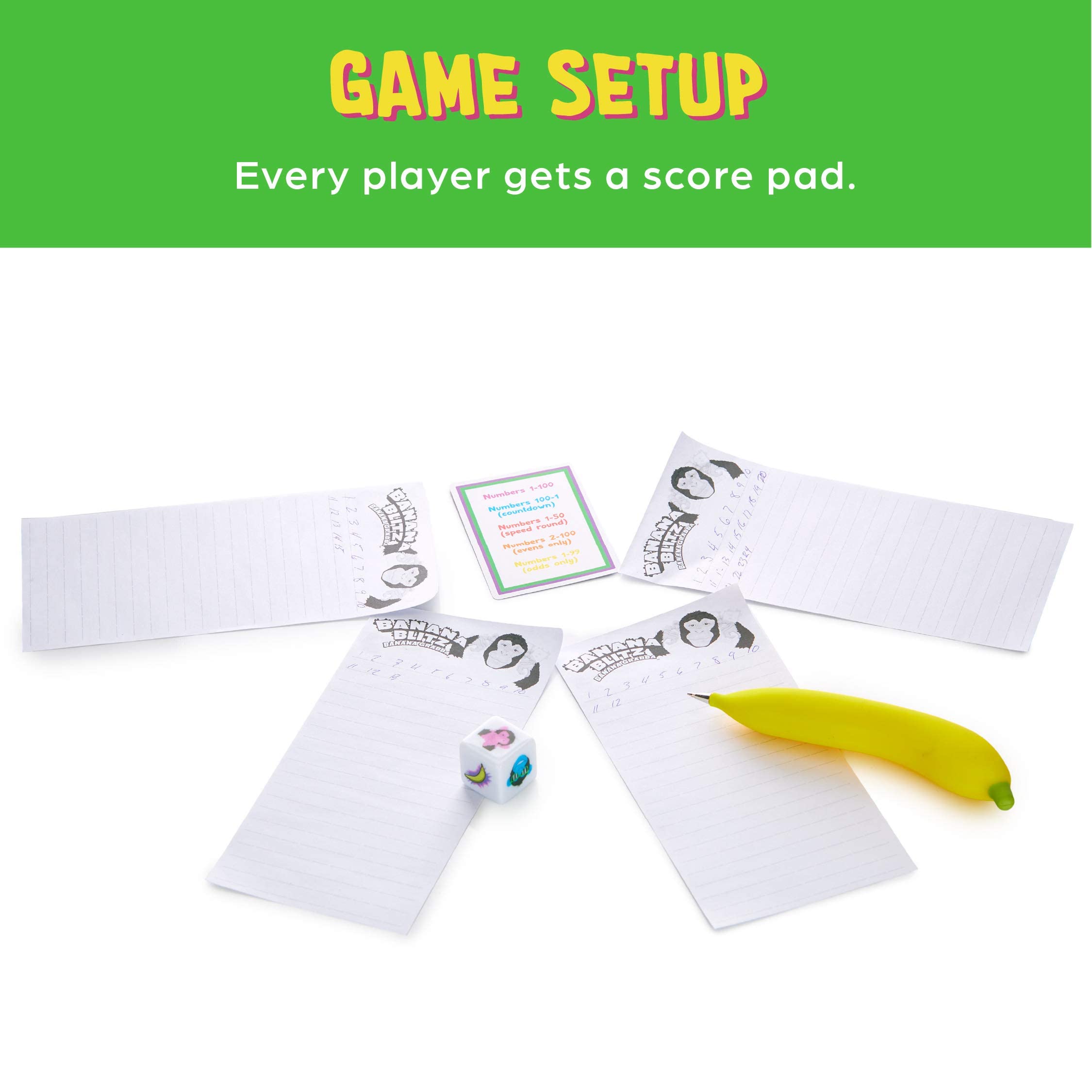 Continuum Games Banana Blitz Banana Grabba Fast Acting Dice Game - Fun Family Party Game for Kids & Adults