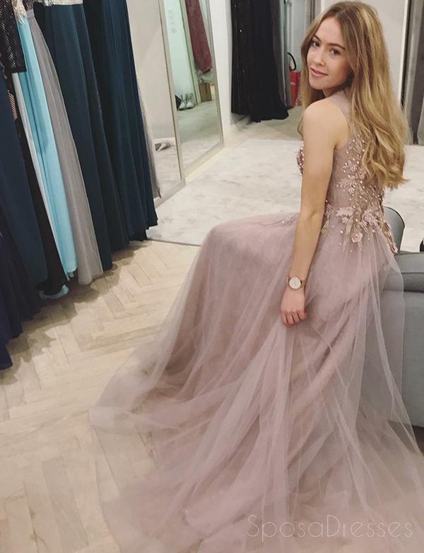 Elegant Lace Beaded Jewel Neck Long Evening Prom Dresses for Women | Sweet 16 Dresses | Formal Gown for Homecoming, Wedding, and Special Occasions