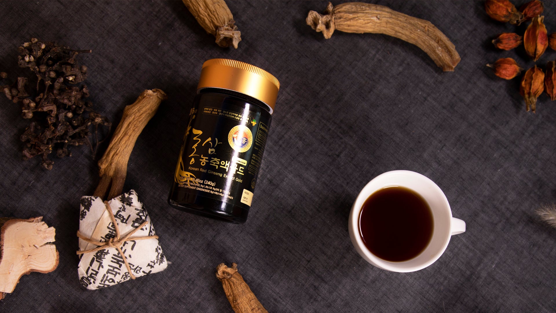 Premium Korean Red Ginseng Extract 2000mg per Serving - 240g Gold Grade for Energy Boost & Immune Support - Ideal for Daily Wellness & Stress Relief
