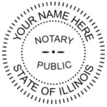 Illinois Notary Stamp & Seal Embosser Combo - Self Inking Notary Supplies for Legal Documents & Contracts - Perfect for Notaries, Lawyers & Real Estate Professionals
