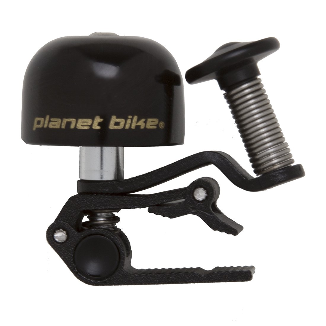 Planet Bike Brass Bike Bell - Black Finish | Classic Clincher Design for Safety & Courtesy | Perfect for Urban Commuting & Cycling Safety