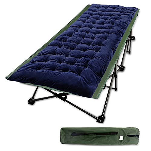 Green Oversized Cot+blue Pad (Thicker)
