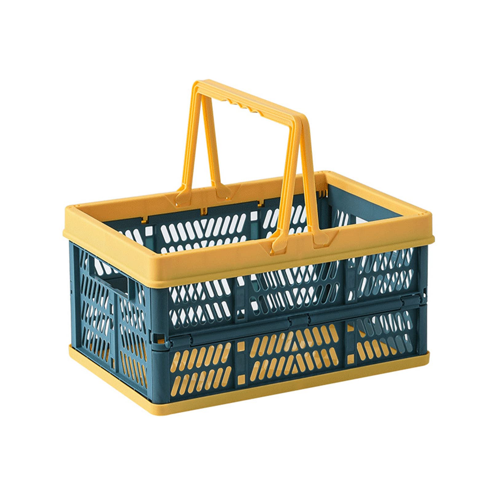 Durable Stackable Storage Baskets with Handles - Heavy Duty Kitchen Organizer Bins for Home, Pantry & Closet Organization - Perfect for Storing Fruits, Vegetables, Toys & Laundry