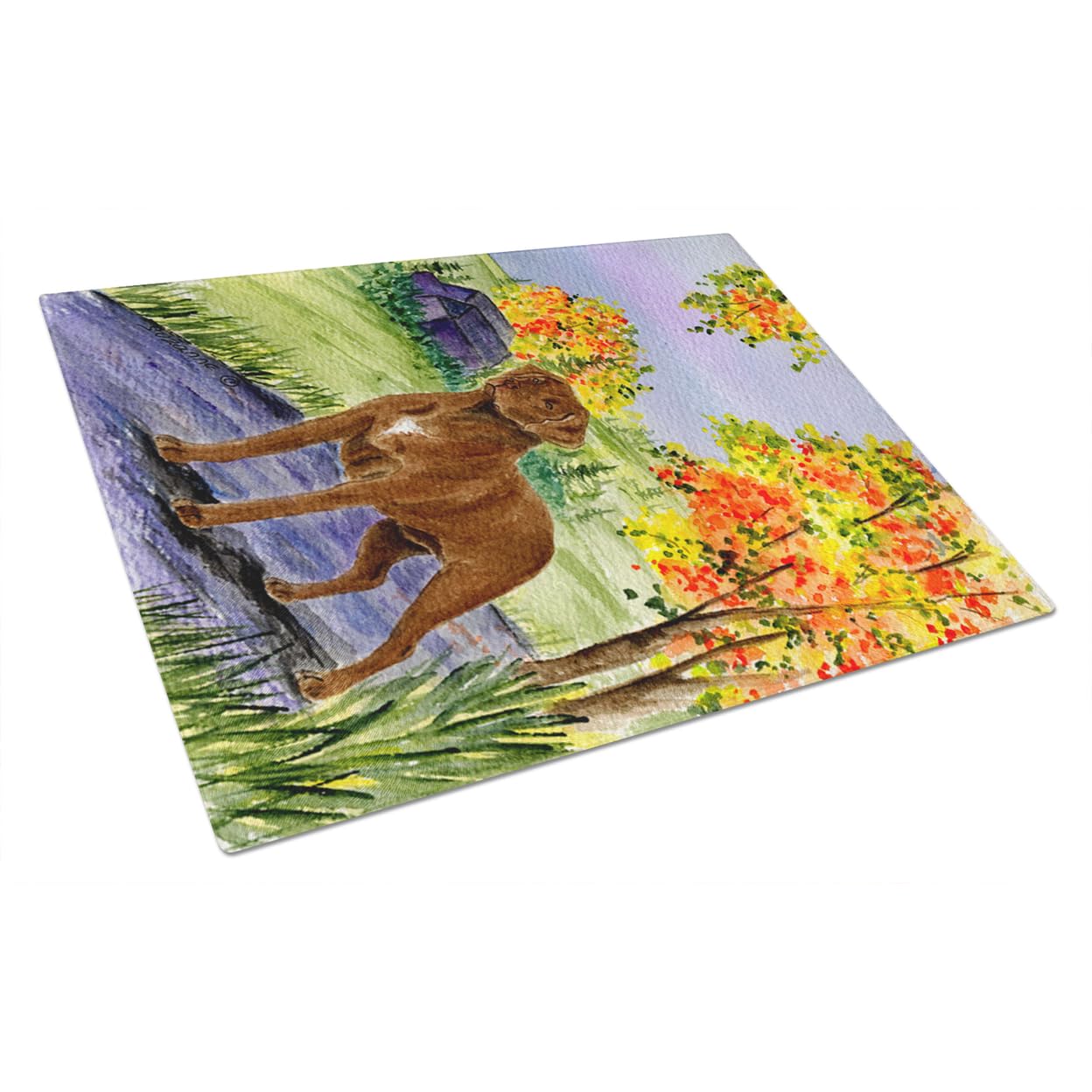 Premium Chesapeake Bay Retriever Tempered Glass Cutting Board - Large Decorative Kitchen Chopping & Serving Board for Meat, Cheese, Fruits - Perfect for Entertaining, Holiday Gifts & Dog Lovers