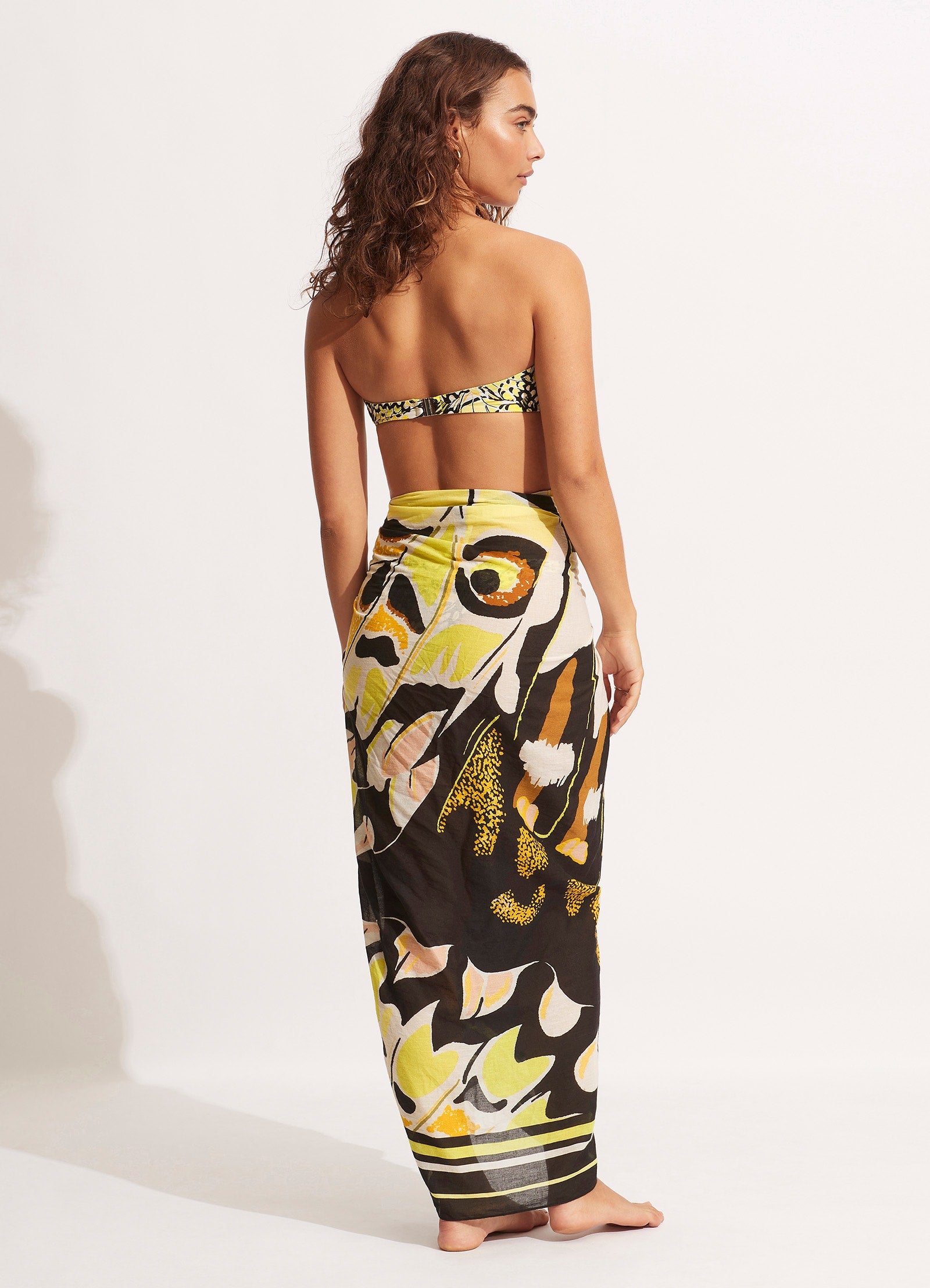Take Flight Pareo - Wild Lime Tropical Beach Cover-Up for Women | Perfect for Poolside, Vacation & Summer Outfits