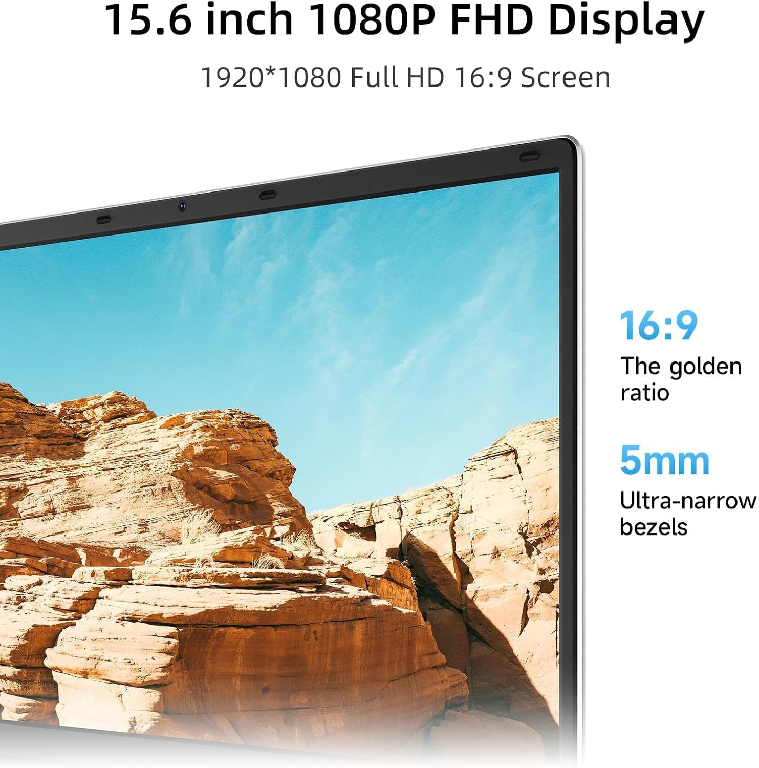 Jumper 15.6 Inch FHD Laptop - Intel 5305U Processor, 12GB RAM, 128GB eMMC + 512GB SSD, 38Wh Battery, Stereo Speakers, USB 3.0 & Type-C - Perfect for Business, School & Home Office Use