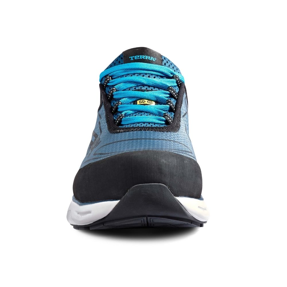 Unisex Composite Toe Athletic Safety Shoes - Lightweight Work Shoes with Slip Resistance & Electrical Hazard Protection - Blue (SD+ TR0A4NS2IE0) - Perfect for Construction, Warehouse & Industrial Work Environments