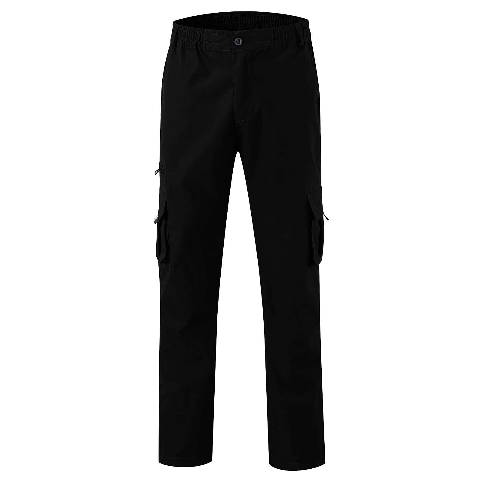 Men's Outdoor Hiking Cargo Pants - Ripstop Utility Work Pants with Multiple Pockets, Straight Leg & Open Bottom Design for Camping, Hiking & Outdoor Adventures