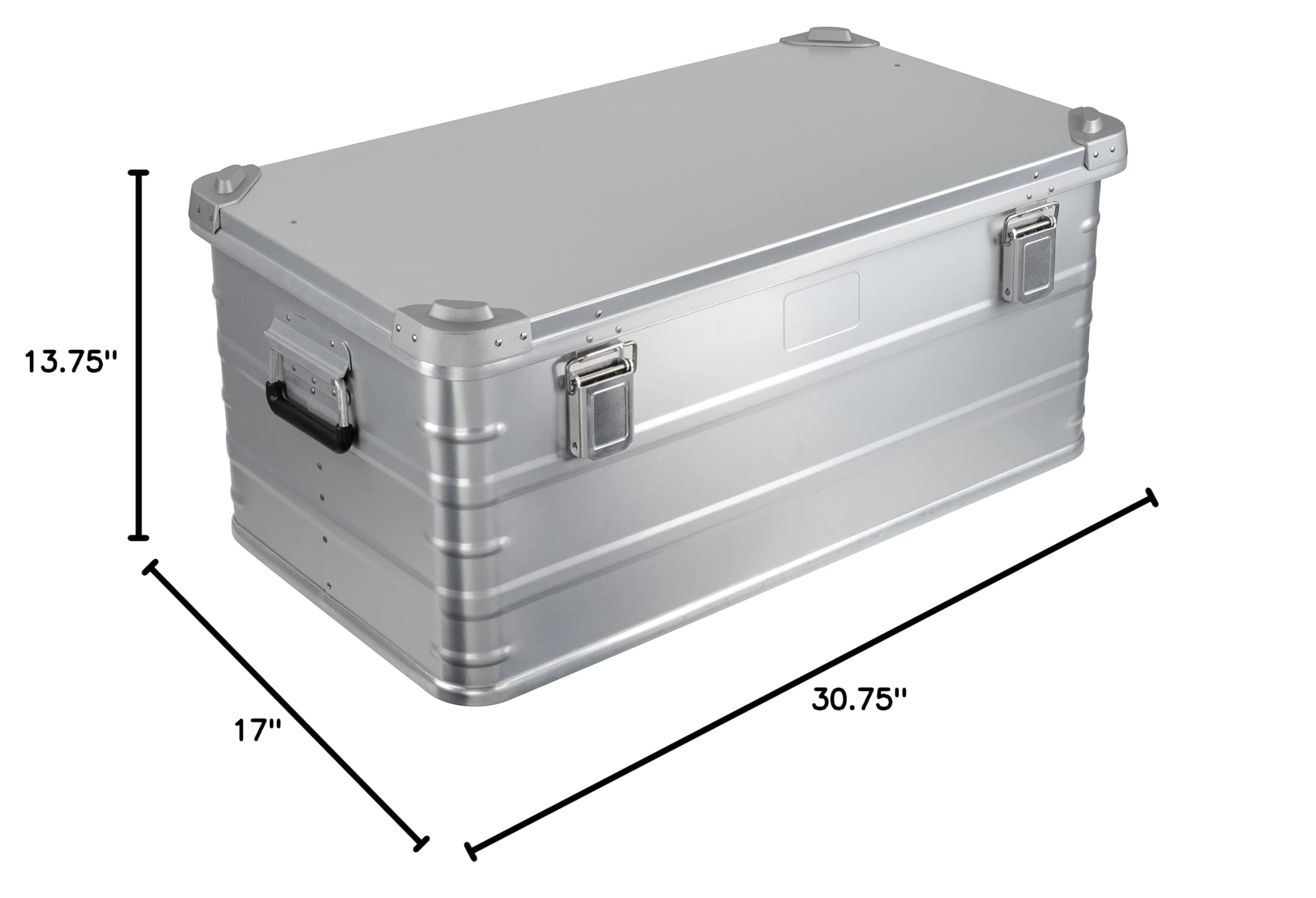 Premium Aluminum Cargo Storage Trunk & Chest - 95L Large Capacity, Heavy Duty Crossover Case for Travel, Camping Gear & Home Organization - Durable Storage Box for Outdoor Adventures & Household Use
