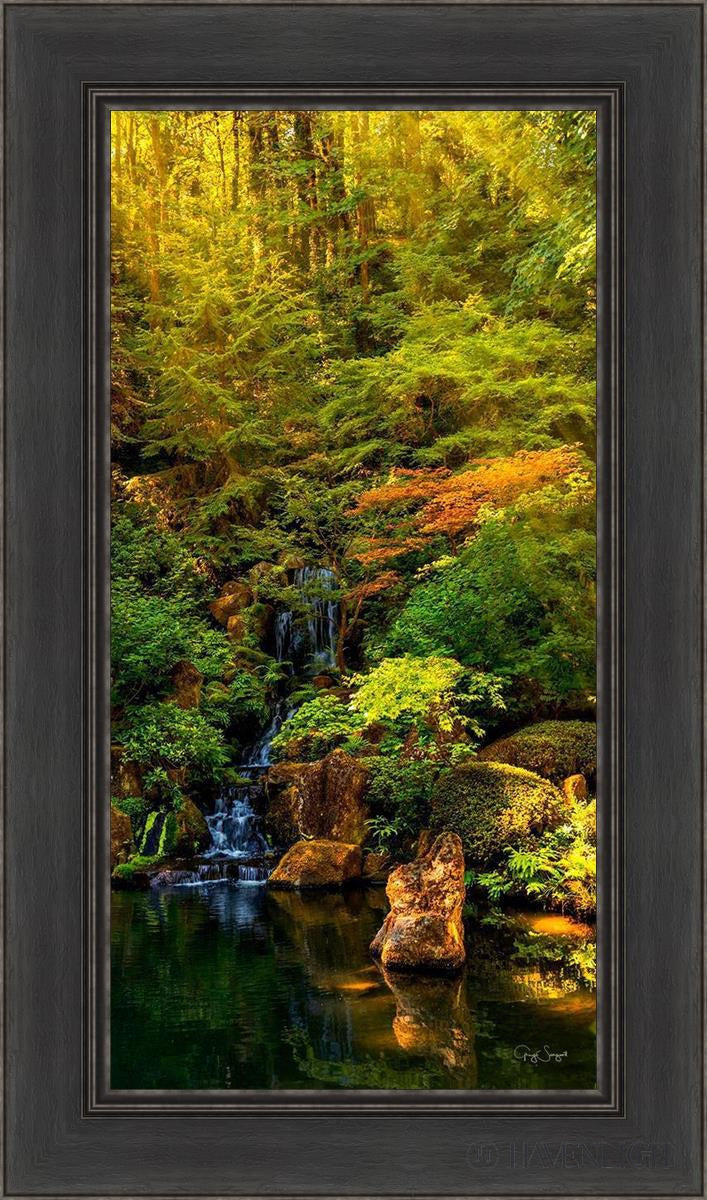 Secluded Pond By Greg Sargent - Handmade Landscape Oil Painting - Nature Wall Art Decor for Living Room, Bedroom & Office