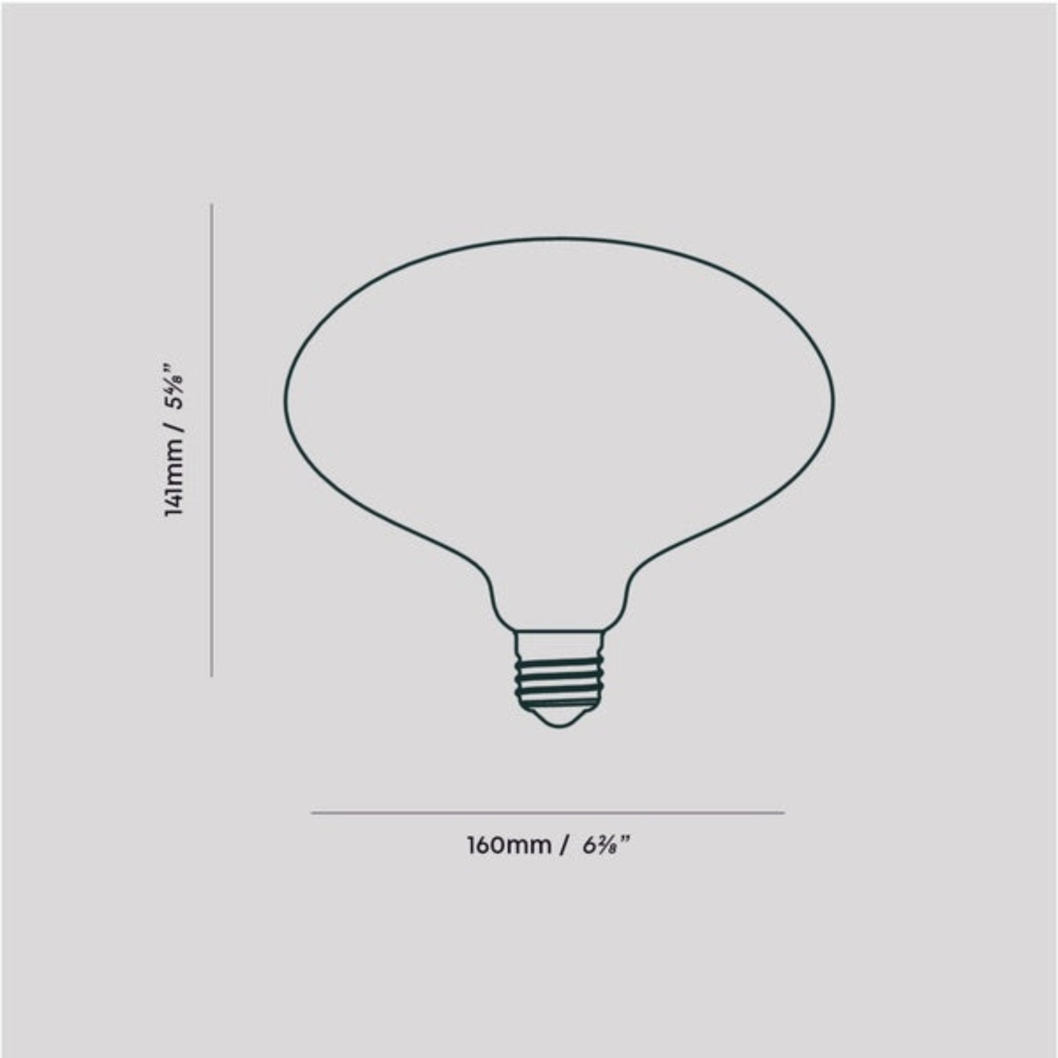 Energy Efficient Oval E26 LED Bulb - 60W Equivalent, 800 Lumens, Warm White 3000K, Dimmable - Perfect for Table Lamps, Pendant Lights & Home Decor