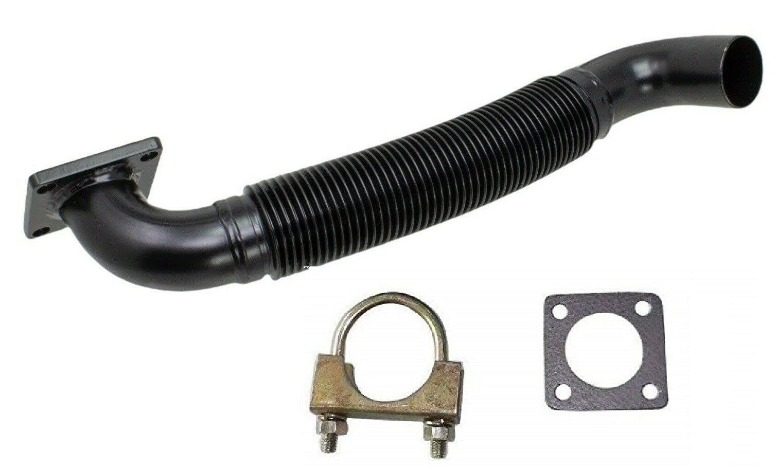 High-Quality Exhaust Muffler Pipe with Gasket & Clamp - Compatible with Bobcat S175 S185 Skid Steer Loader - Replacement for OEM Part 6677371 - Perfect for Construction, Landscaping & Farm Equipment Maintenance