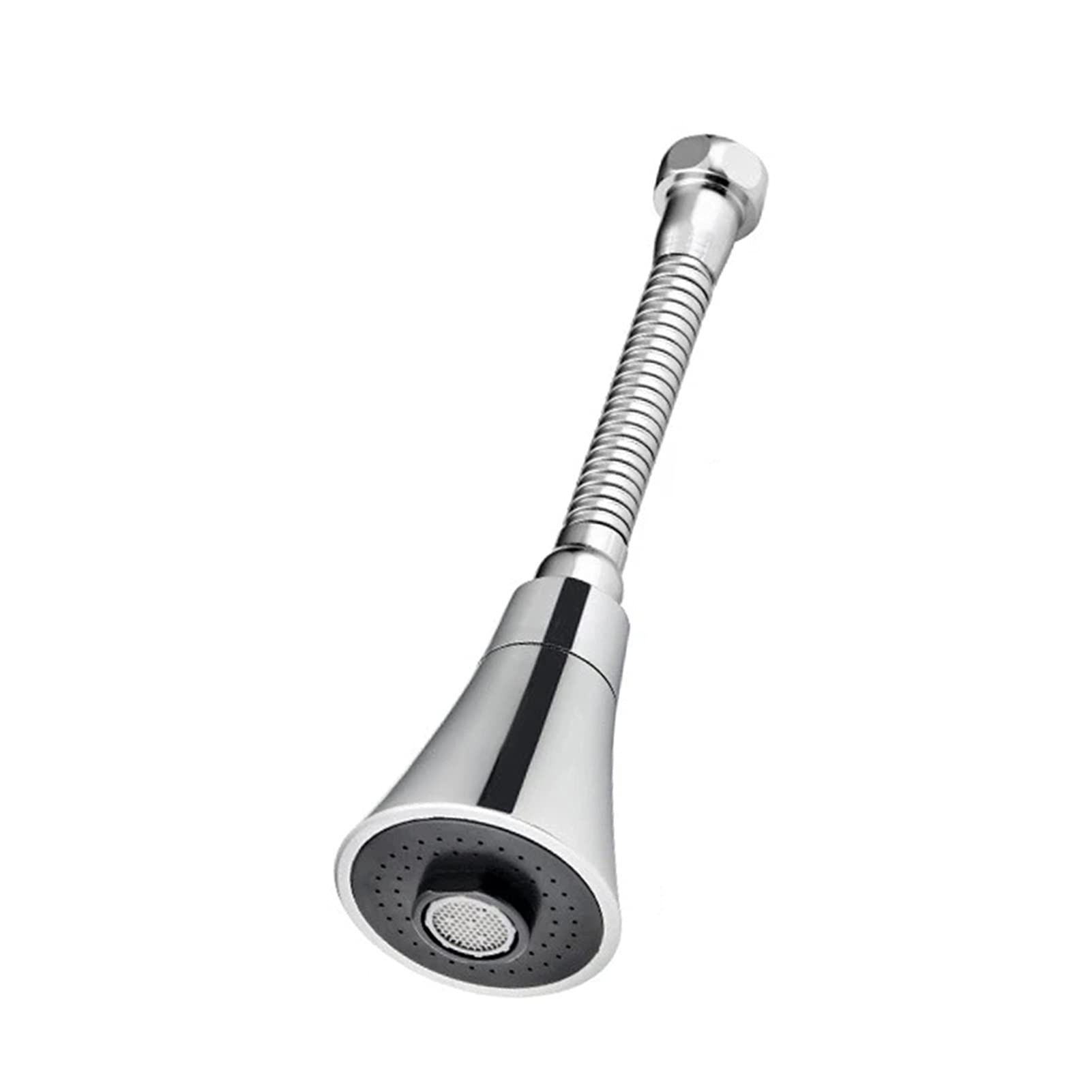 360° Rotatable Pressurized Faucet Sprayer Attachment - Adjustable Tap Booster for Kitchen & Bathroom Sink, Durable Water-Saving Faucet Extender (Short, Silver) - Perfect for Washing Dishes, Cleaning Vegetables, and Pet Grooming