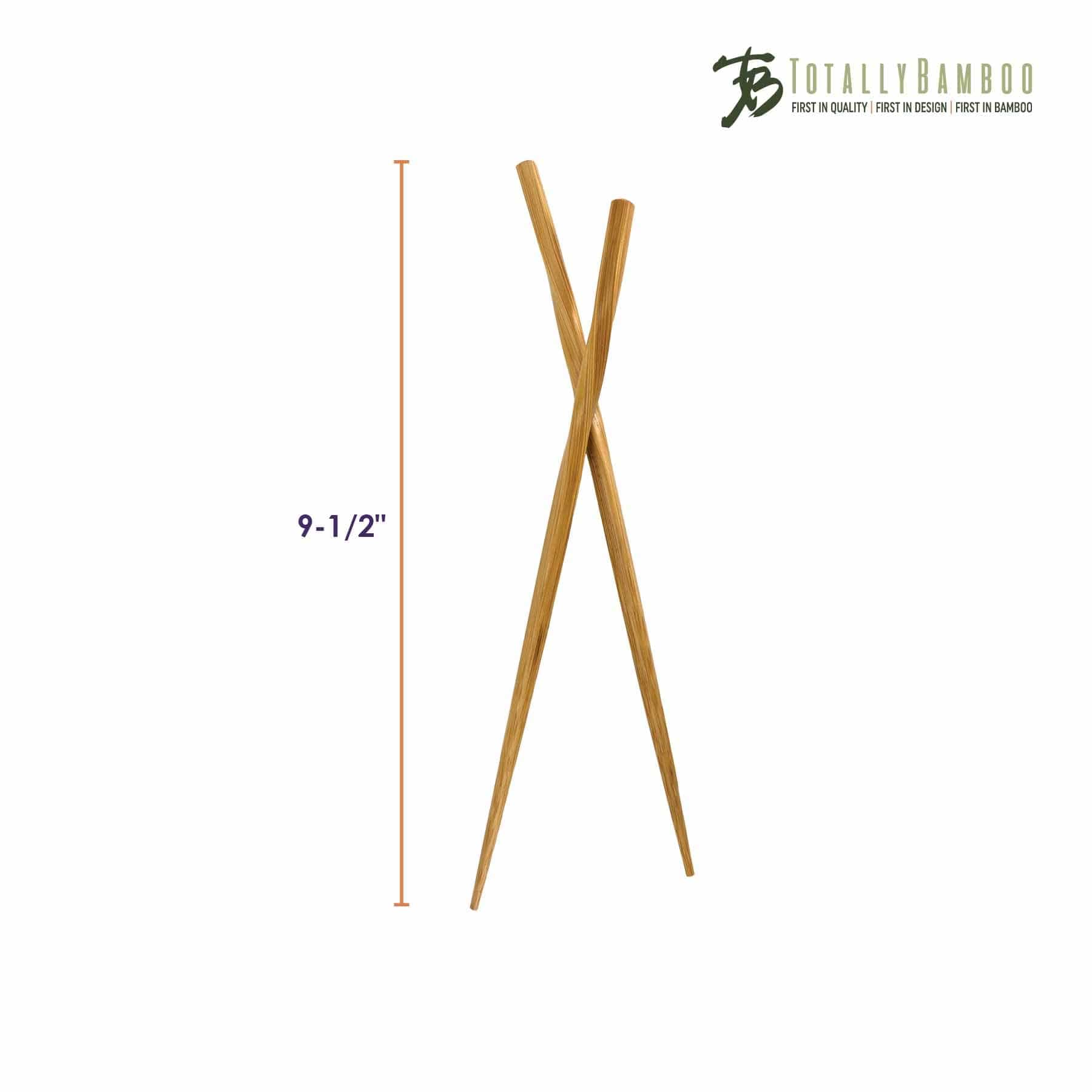 Eco-Friendly Reusable Bamboo Chopsticks Set of 5 Pairs - Sustainable Kitchenware for Asian Cuisine, Camping & Travel