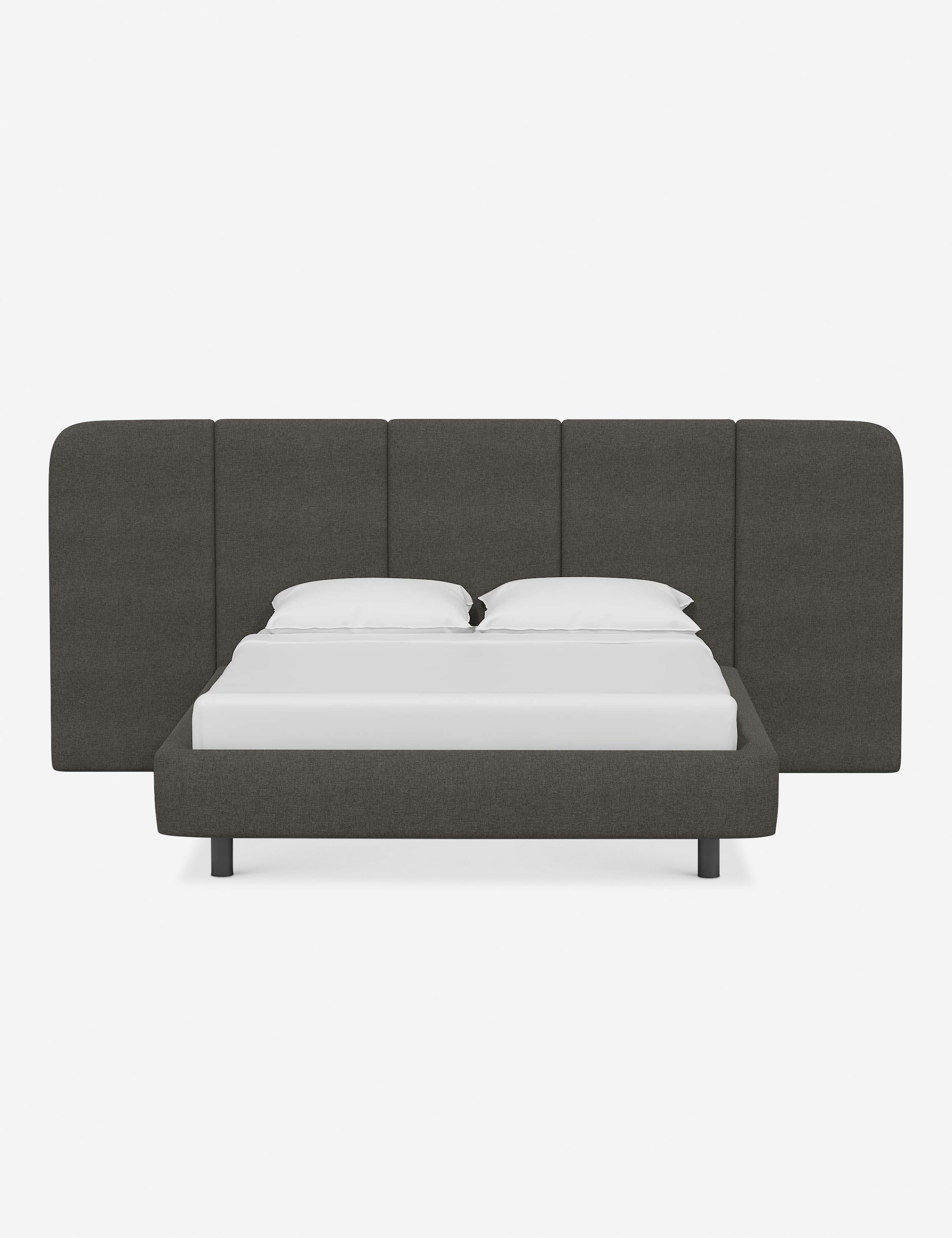 Emmett Platform Bed Frame - Queen Size Modern Minimalist Wooden Bed with Headboard - Perfect for Bedroom, Guest Room & Apartment