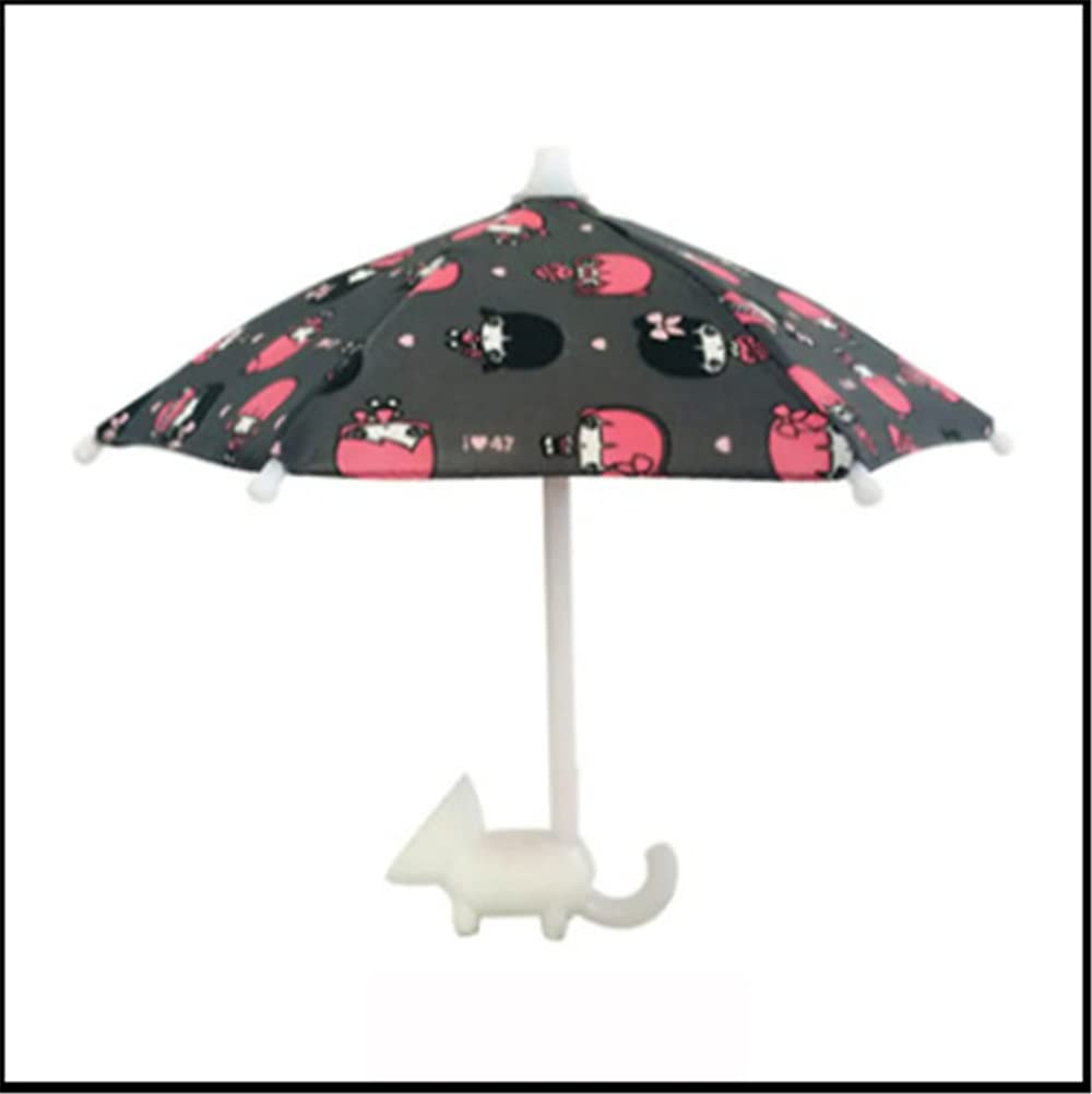 Cute Animal Phone Stand with Umbrella - Silicone Mobile Phone Holder for Outdoor Sun Protection - Creative Desktop & Suction Cup Cell Phone Stand | Perfect for Beach, Pool, Picnics & Outdoor Activities