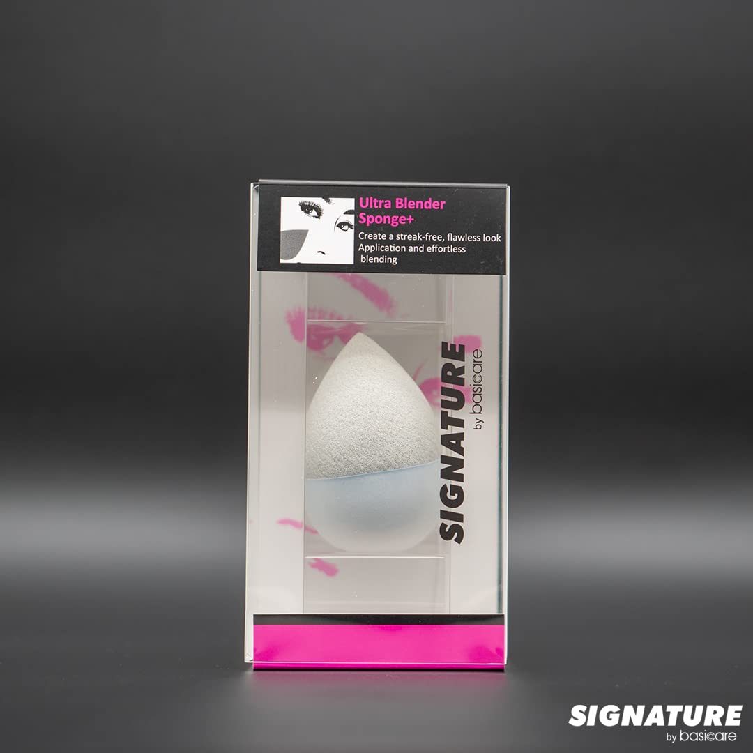 Premium Basicare Signature Ultra Blender Makeup Sponge - Professional Cruelty-Free Beauty Blender for Liquid & Powder Foundation - Perfect for Flawless Wet or Dry Application - Ideal for Everyday Makeup, Contouring & Airbrush Finish