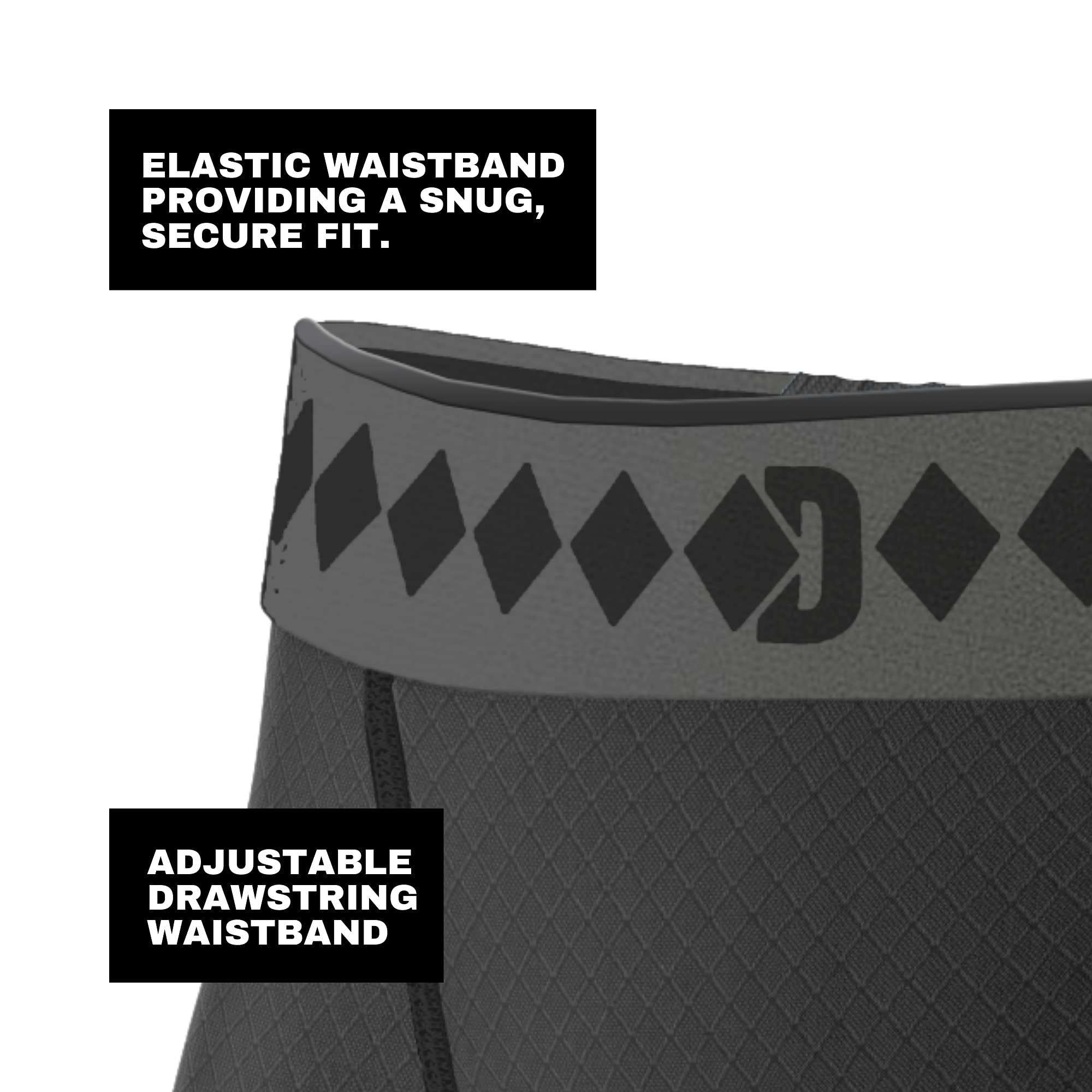Premium Diamond MMA Compression Performance Shorts with Built-in Jock Strap - Black | High-Performance Fight & Training Gear for MMA, BJJ, Boxing & Workouts