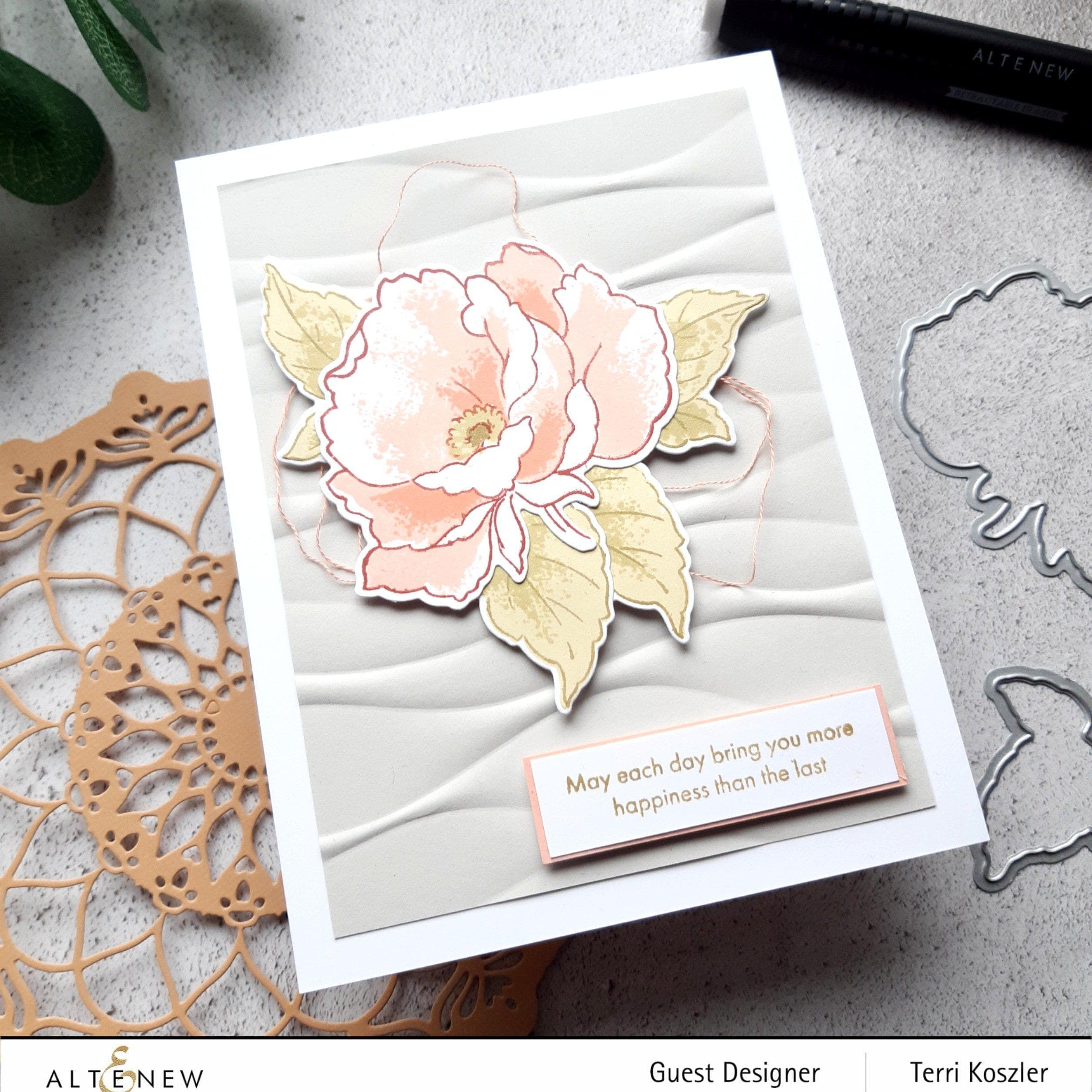3D Embossing Folder for Card Making - Ribbon Waves Design for DIY Scrapbooking, Greeting Cards, and Paper Crafts | Perfect for Wedding Invitations, Birthday Cards, and Handmade Gifts