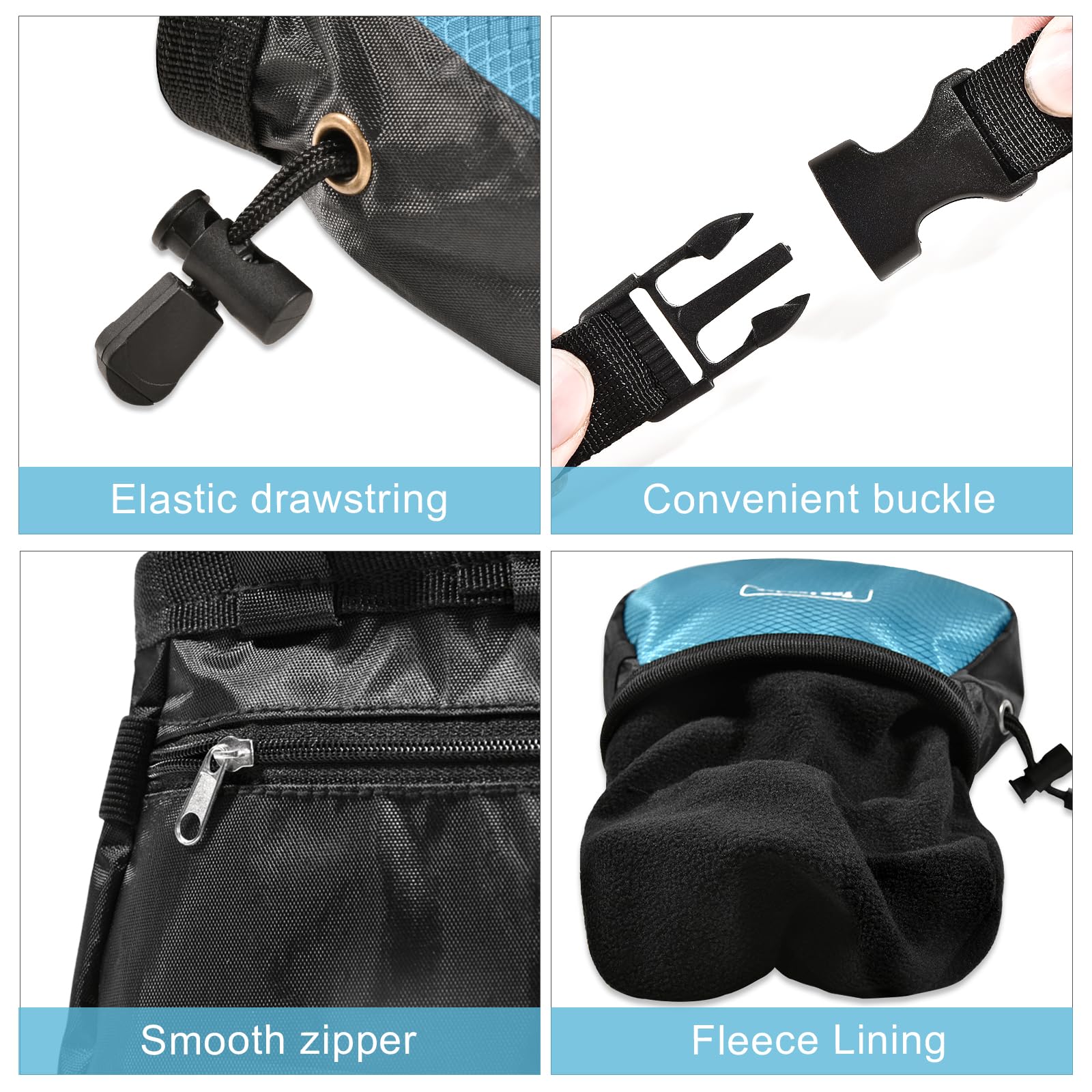 Premium Chalk Bag for Rock Climbing & Bouldering - Adjustable Drawstring Chalk Bucket for Gym, Weightlifting, Gymnastics & Crossfit | Indoor & Outdoor Sports Accessories for Enhanced Grip & Performance