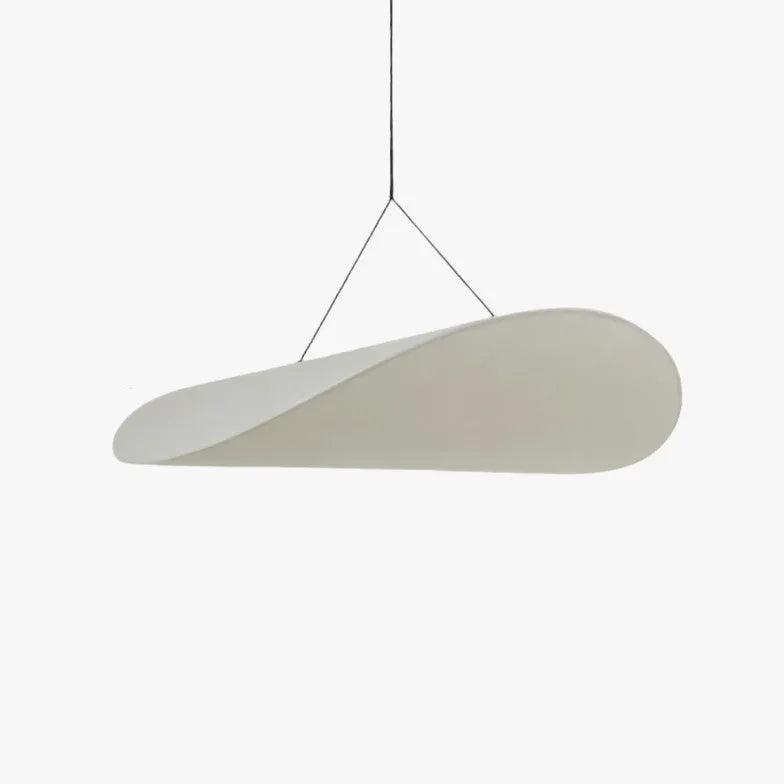 Modern Silk Oval Pendant Light - Minimalist Ceiling Lighting Fixture for Dining Room, Kitchen, or Bedroom Decor