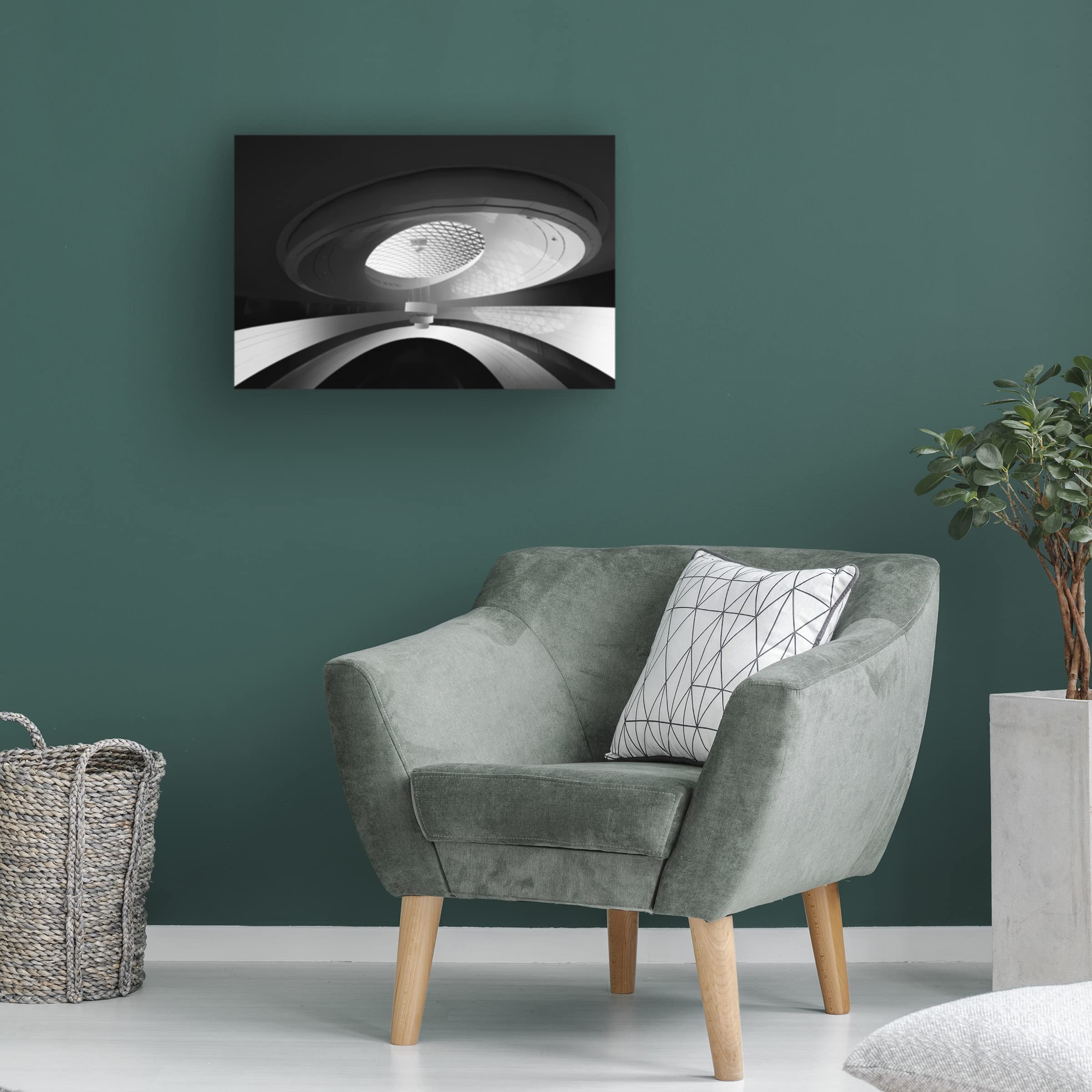 Trademark Fine Art 'Lines' Abstract Canvas Painting by Amirhossein Naghian - Modern Wall Art for Living Room, Bedroom & Office Decor