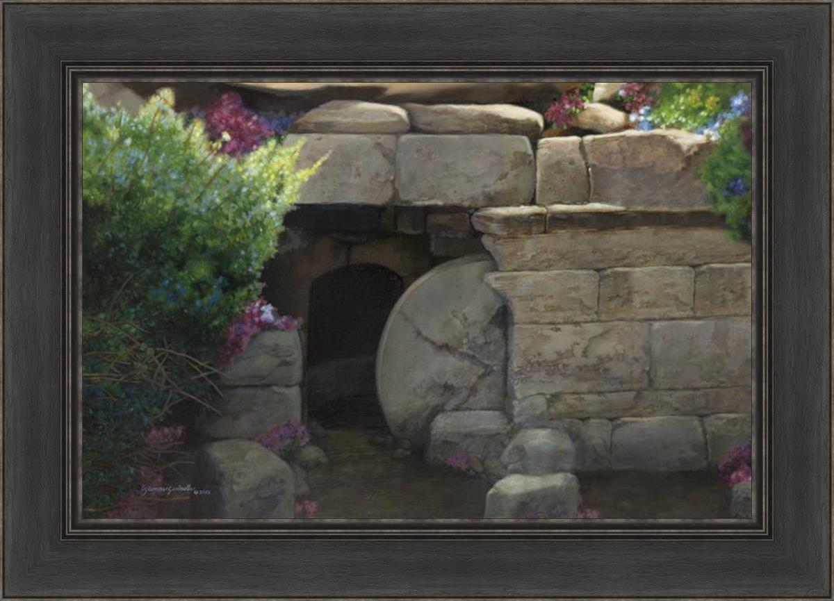 He Is Risen Religious Wall Art by Liz Lemon Swindle - Christian Home Decor for Easter, Church & Inspirational Gifts