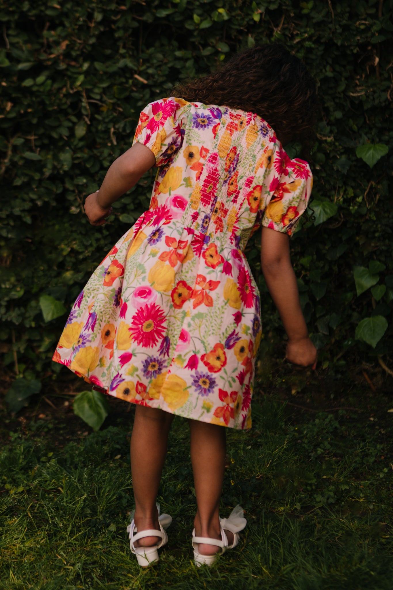 Mini Fleur Dress in Multicolor Floral Print - Women's Summer Flowy Dress for Beach Vacation & Date Night Outfits