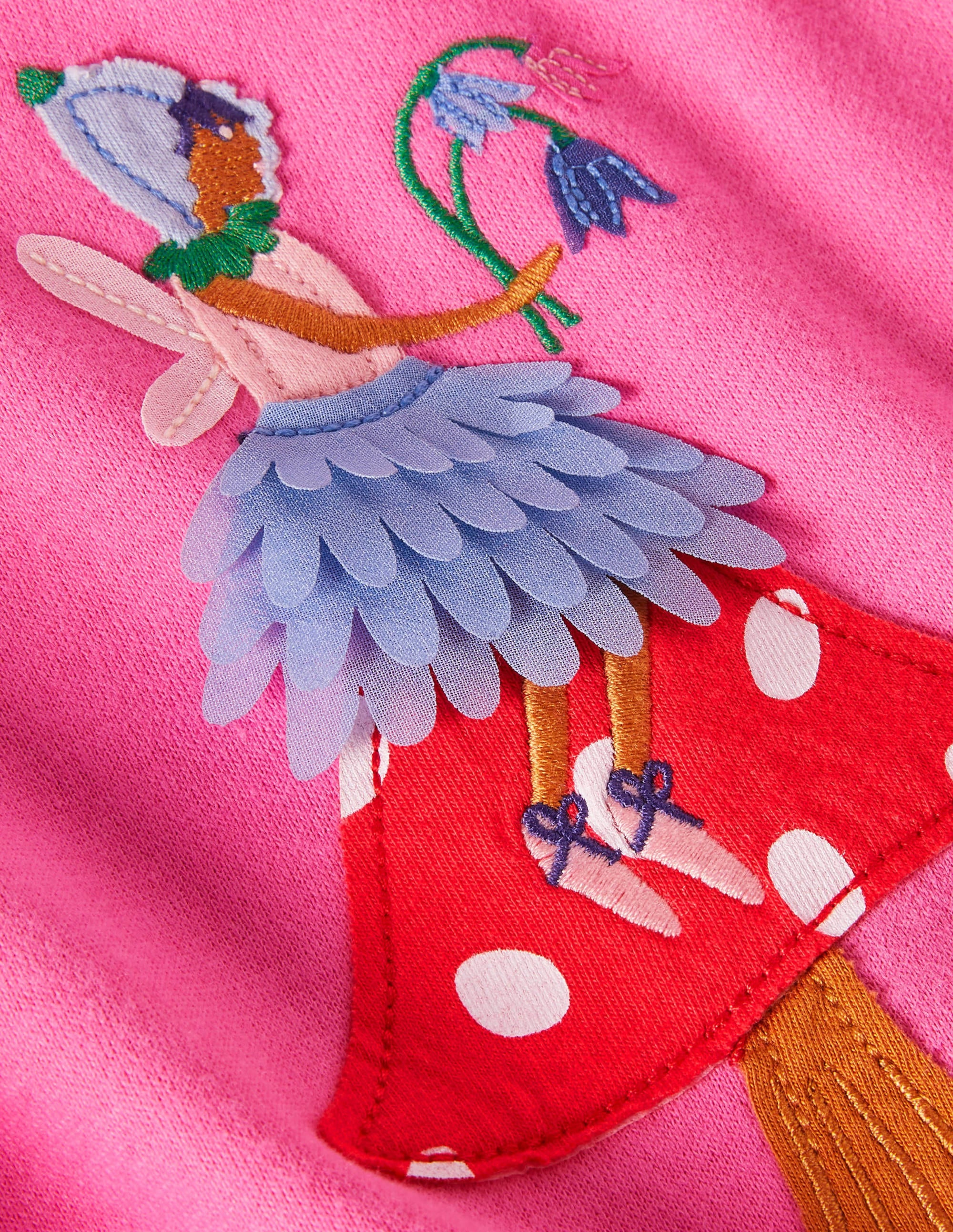Applique Patchwork Dress in Starboard Blue - Forest Fairies Design for Women | Perfect for Fairy-Themed Parties, Cosplay & Boho Fashion