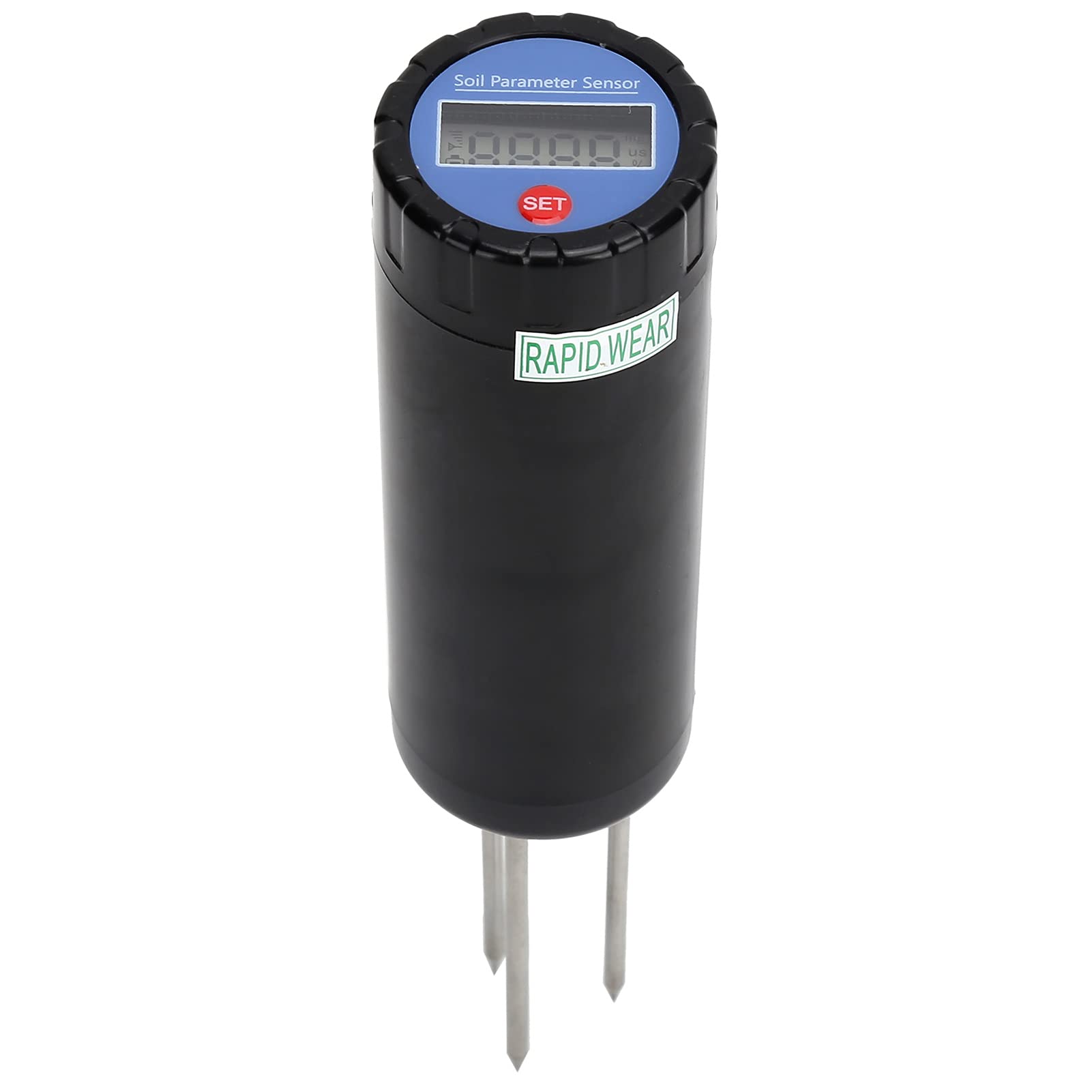 Zerodis 3-in-1 Digital Soil Tester - LCD Moisture, pH & Temperature Meter with High Accuracy for Gardening, Farming, Lawn Care | Portable Plant Soil Sensor for Indoor/Outdoor Use