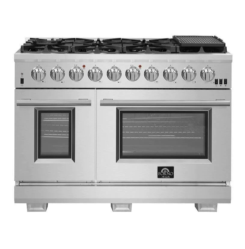 **Forno 48-Inch Gas Range & 60-Inch Built-In Refrigerator 2-Piece Stainless Steel Appliance Package (FBDL 019 06CAUS) – Perfect for Modern Kitchens & Open-Concept Homes**