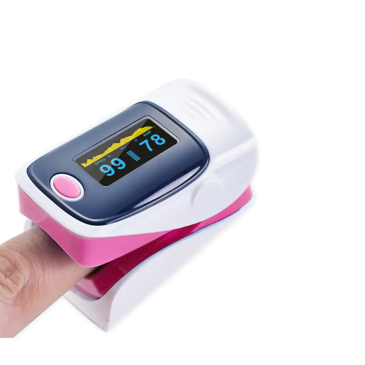 Fingertip Pulse Oximeter - Accurate Blood Oxygen Saturation (SpO2) and Heart Rate Monitor for Adults & Kids - Portable O2 Meter for Home Use, Travel, Sports, and Health Monitoring