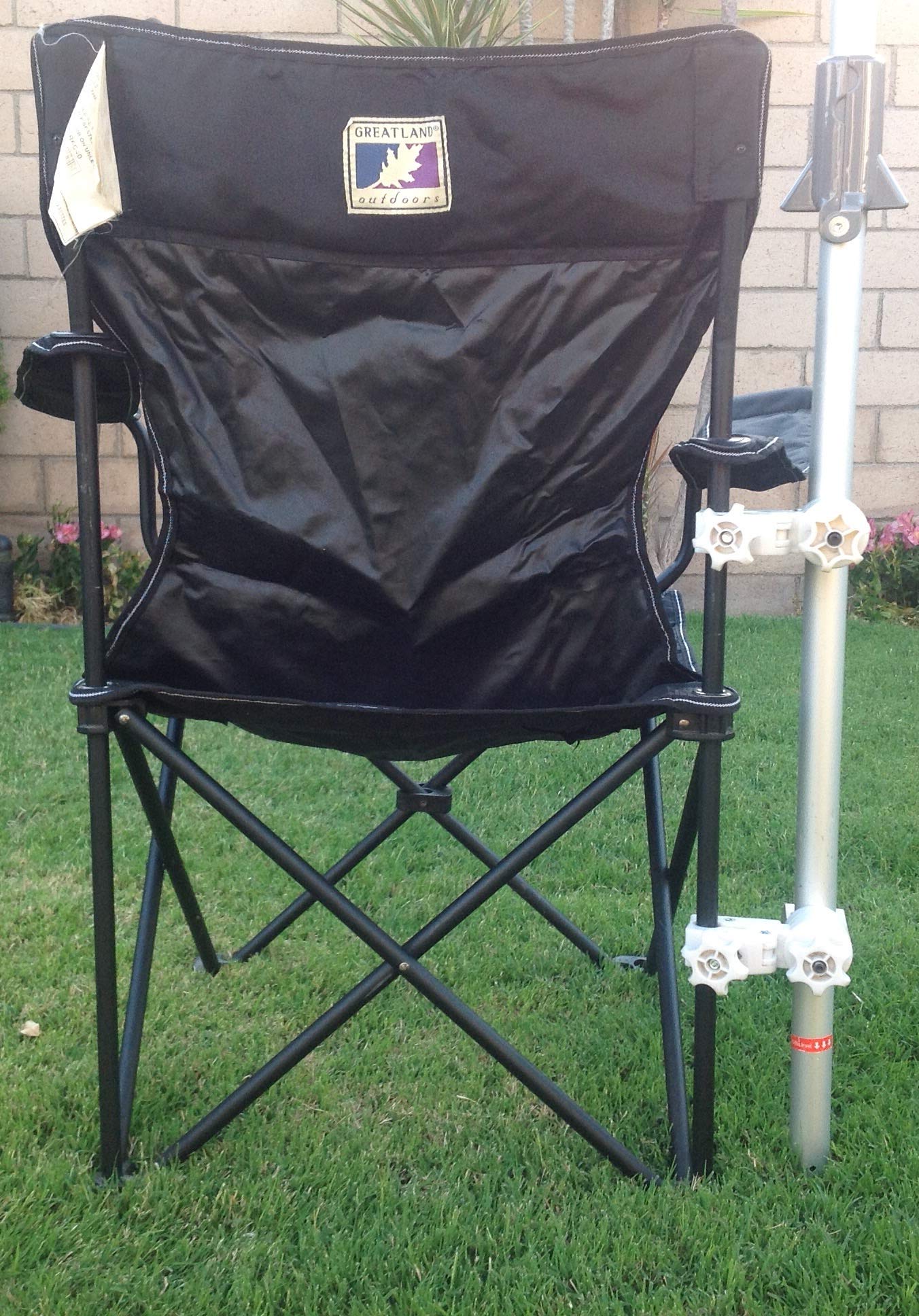 Universal Umbrella Holder with 2 Adjustable Adapters - Heavy Duty Chair Clamp for Beach Chairs, Patio Furniture & Outdoor Use - Perfect for Poolside, Camping & Picnics