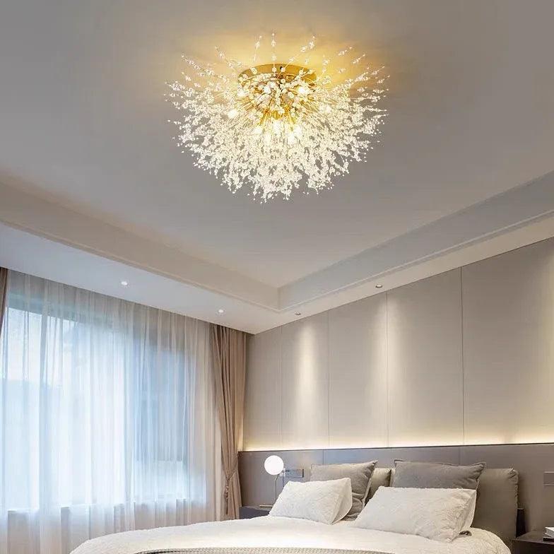 Modern LED Pendant Light in Firework Design - Elegant Ceiling Lighting Fixture for Living Room, Dining Room, and Bedroom Decor