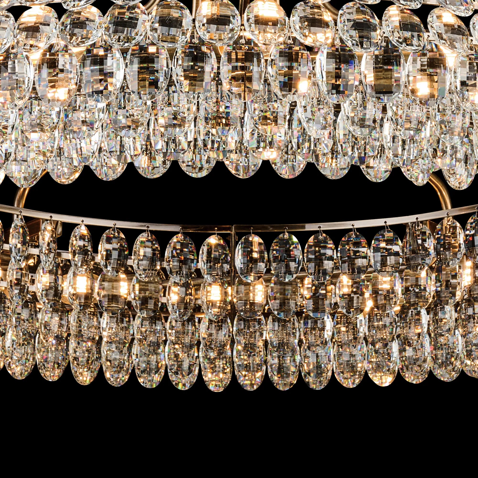 Consten Semi Flush Ring Ceiling Light Fixture with E14 Socket - Perfect for Bedroom, Hallway & Small Space Lighting
