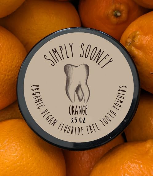 Fluoride-Free Remineralizing Tooth Powder for Kids - Orange Flavor, Safe & Natural (6-Month Supply) | Strengthens Teeth, Promotes Healthy Gums & Whitens Smile | Ideal for Children's Daily Oral Care & Travel Use
