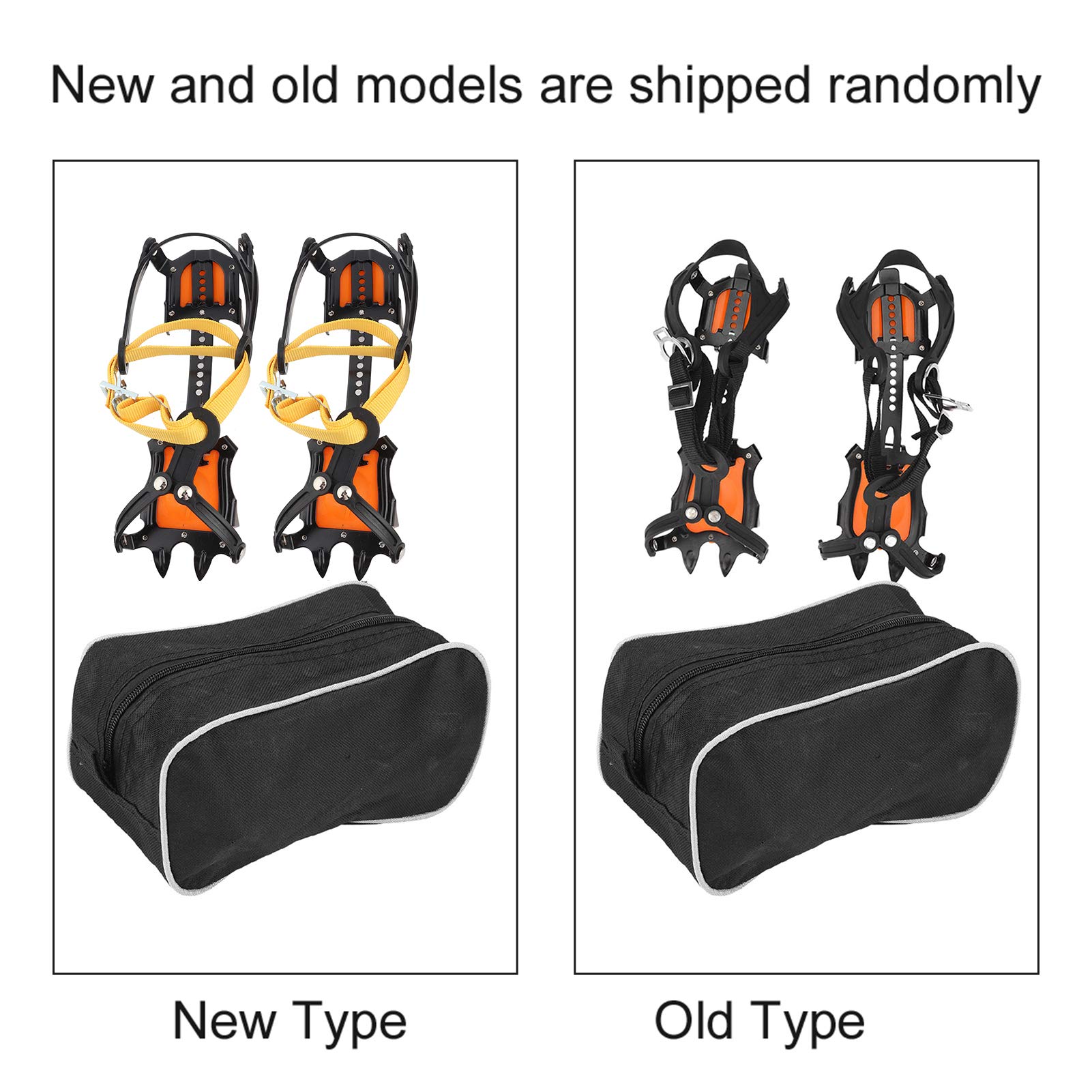 Traction Ice Cleats - Anti-Slip 10 Toothed Snow Crampons for Mountaineering & Hiking | Ice Climbing & Winter Camping Gear | Secure Grip for Hiking Boots on Snow & Ice