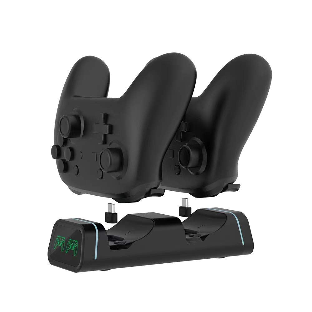 Switch Pro Controller Charger & Xbox Series S/X Charging Dock - Universal Gaming Controller Charging Station for PS5, Nintendo Switch Pro & Google Controllers (Not for Power A) - Perfect for Multi-Console Gamers & Gaming Setups